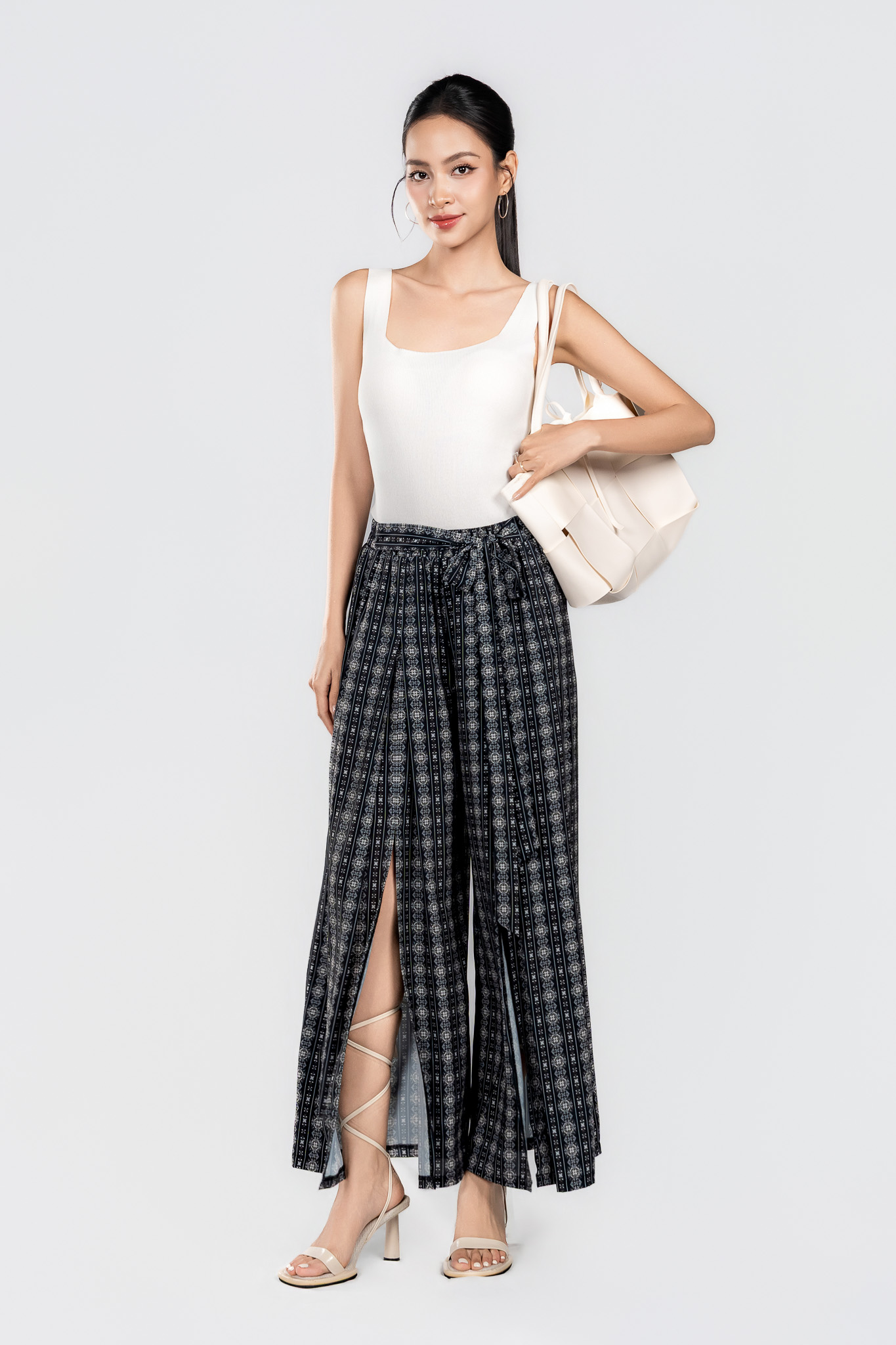 PALISSE PANTS- Quần In Họa Tiết Ống Xẻ YMY Chất Liệu Poly+ Nylon (Y06PT02)