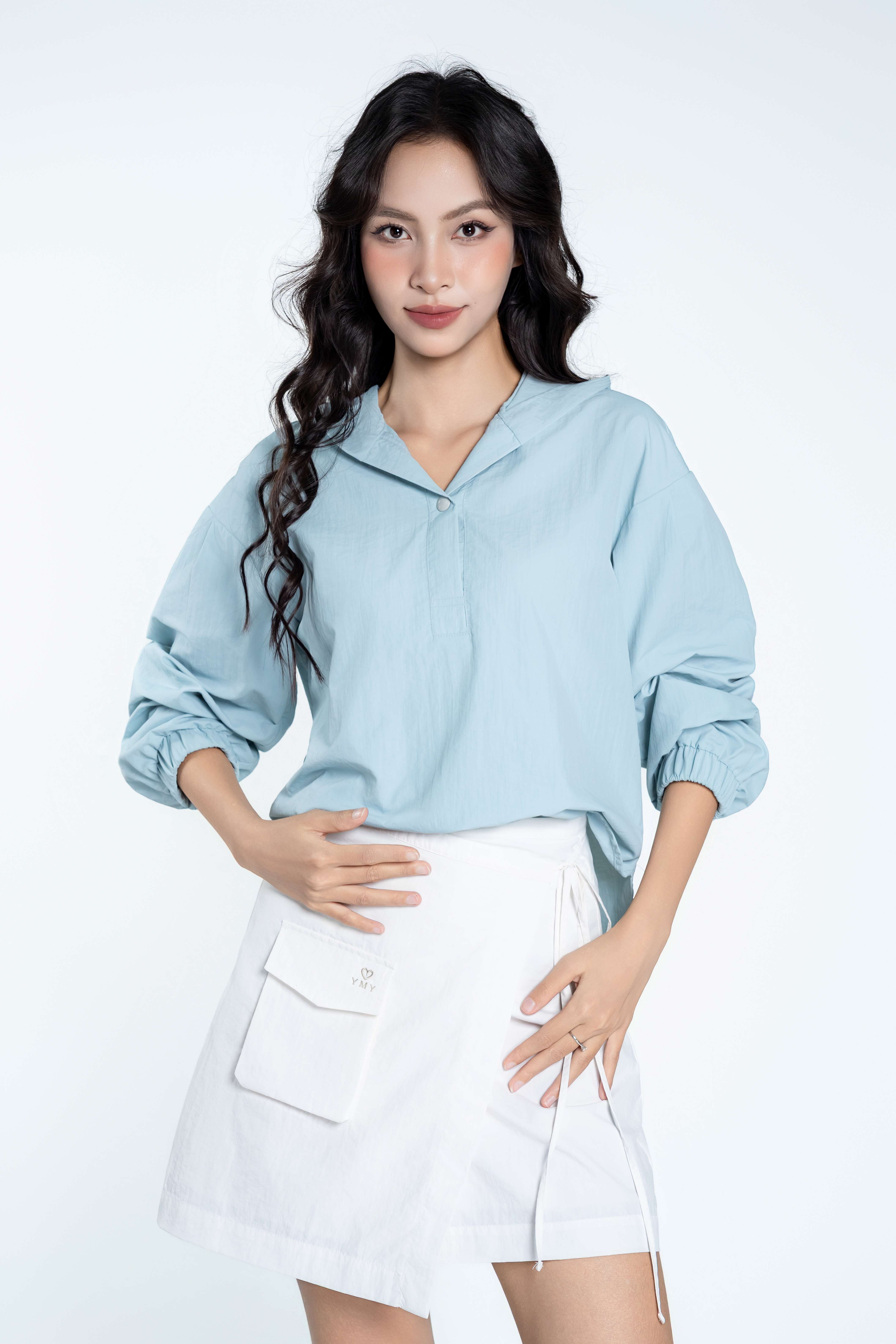 AERI HOODIE - Áo Gió Có Mũ YMY Chất Liệu Nylon Nhập Khẩu Phong Cách Thể Thao, Năng Động (Y25FWJK01)