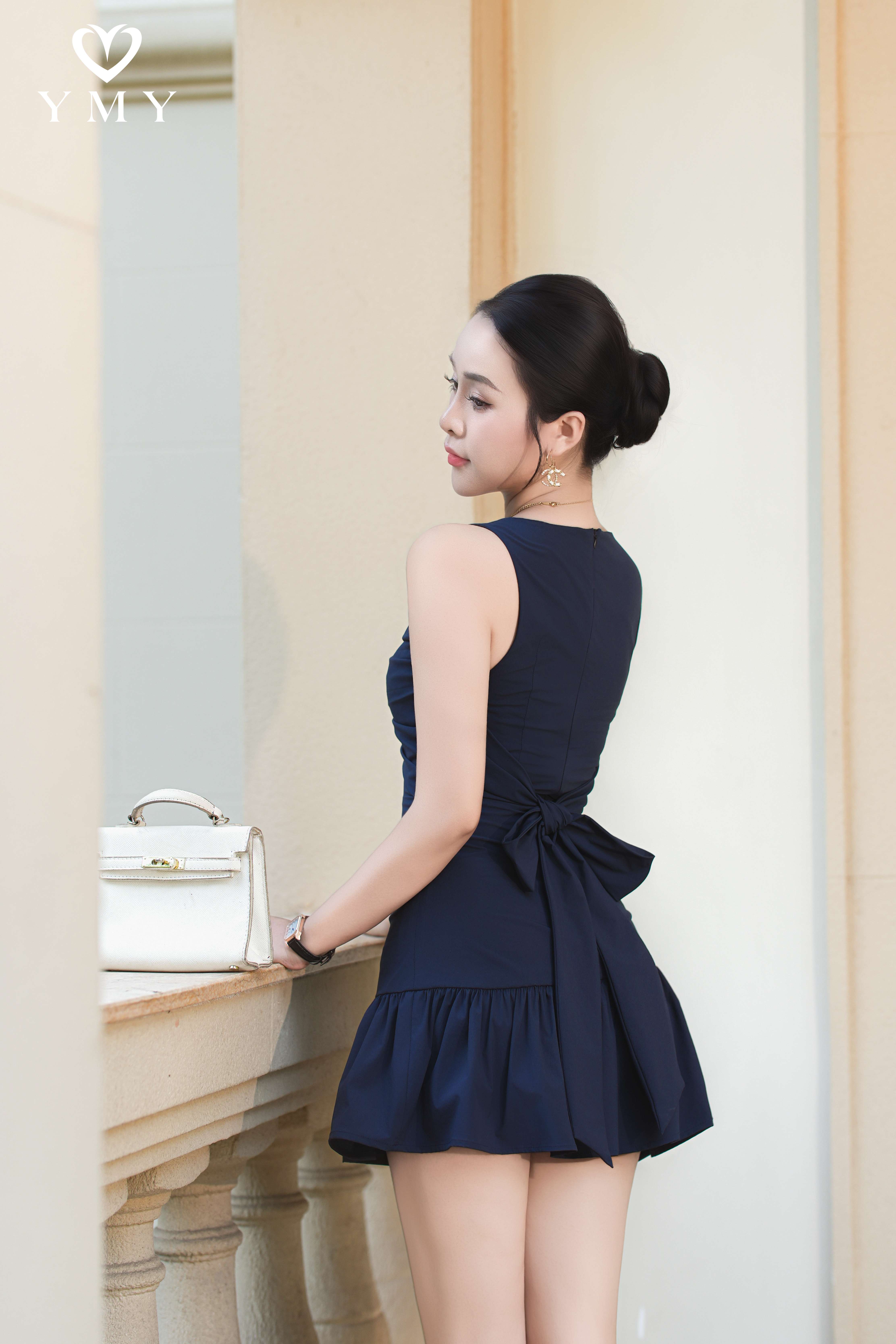 DARIA DRESS - Váy Nơ YMY Chất Liệu Spandex Nhập Khẩu Phong Cách Nhẹ Nhàng, Nữ Tính (Y05OPS01)
