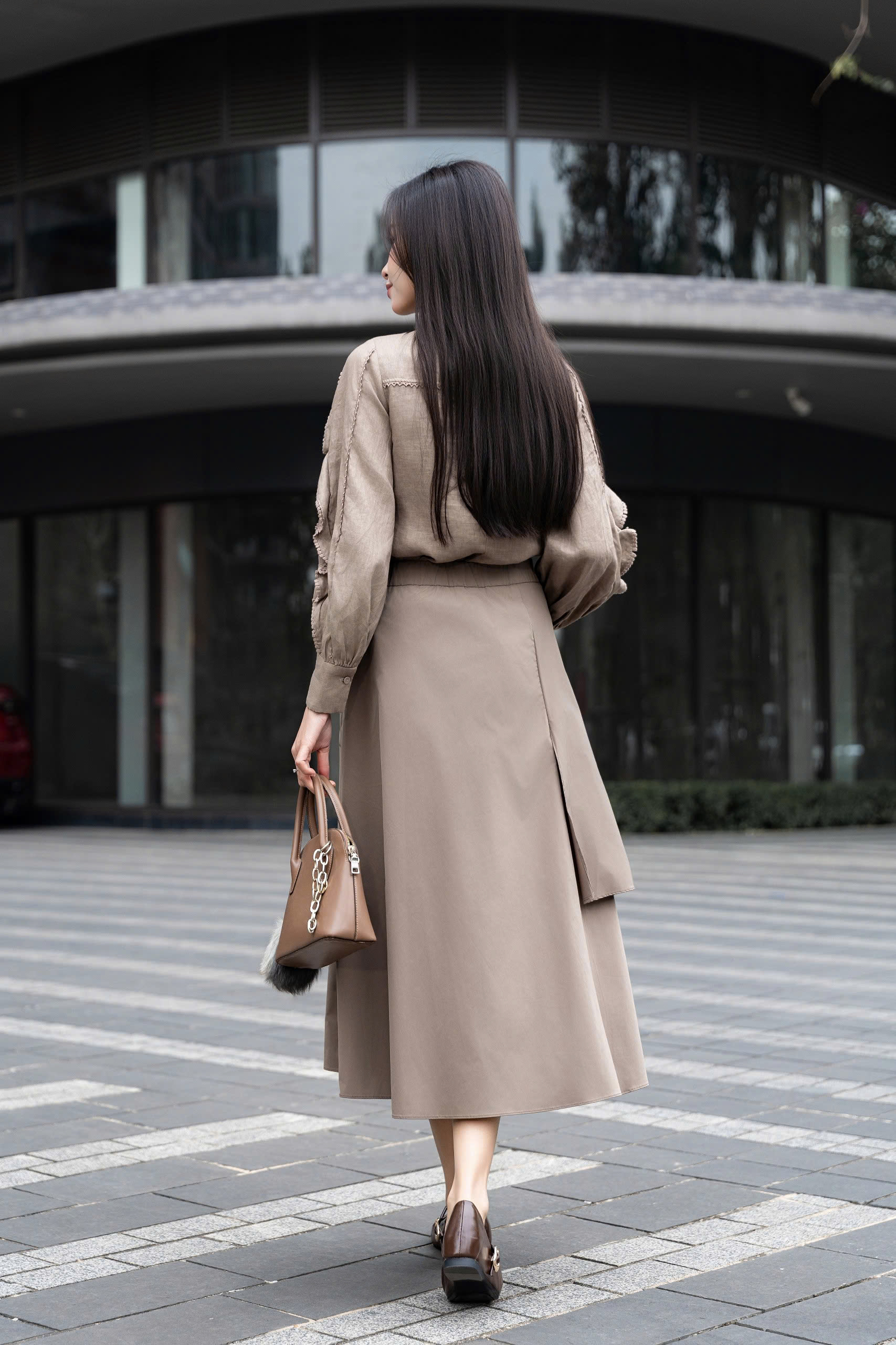 AERIN SHIRT - Áo Sơ Mi Viền Ren Chất Liệu Linen Nhập Khẩu Phong Cách Hiện Đại, Thanh Lịch (Y26BL01)