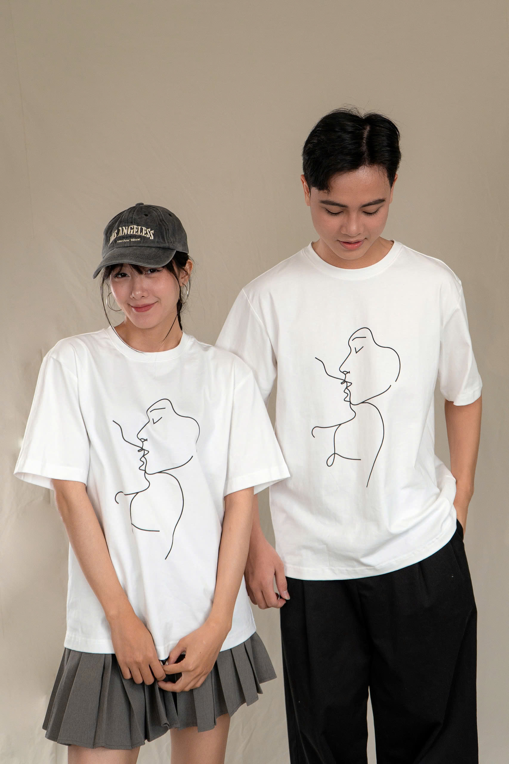 HARMONY T-SHIRT, Áo Phông YMY In Họa Tiết, Chất liệu Cotton 100%, Phong Cách Basic