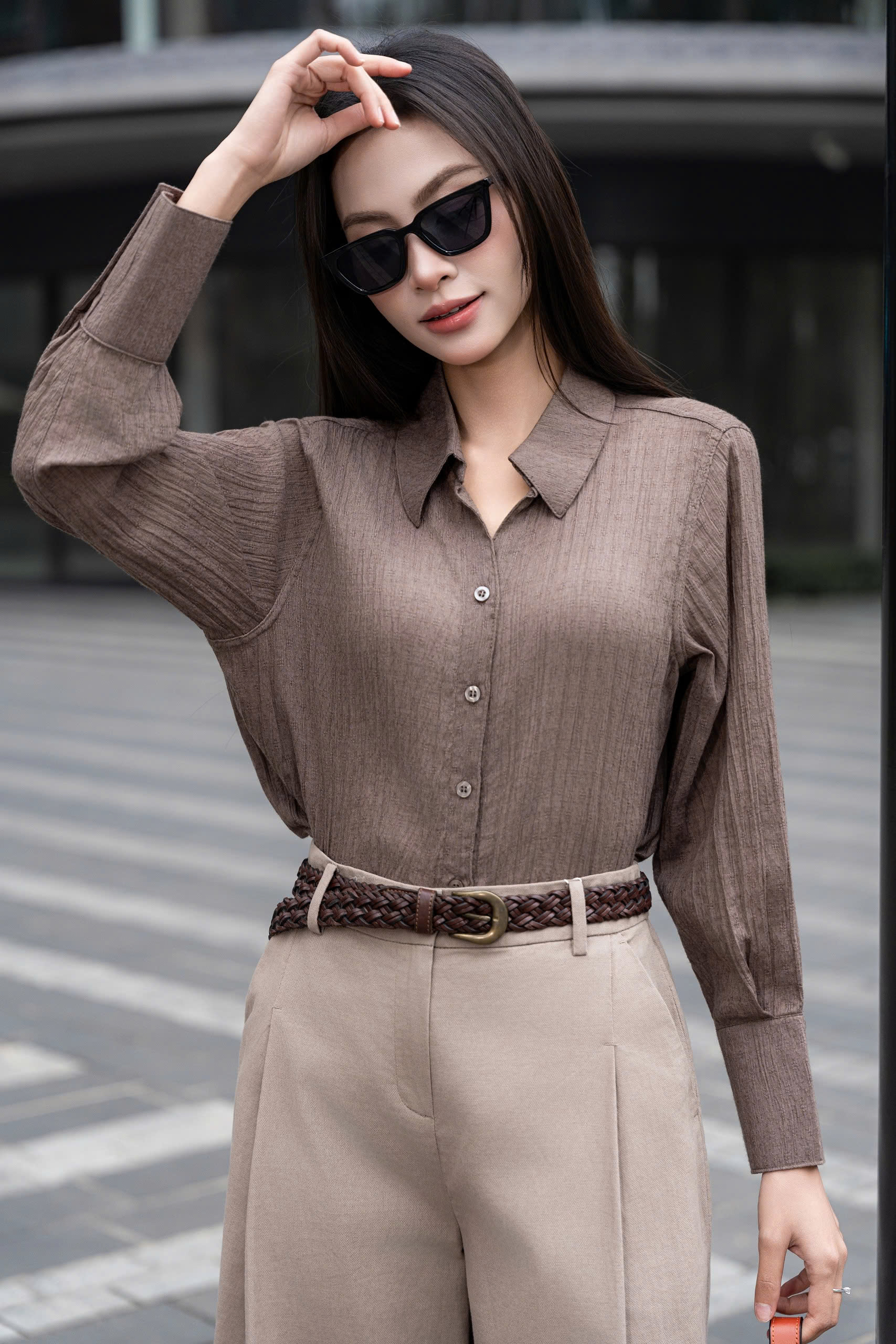 ALICE SHIRT - Áo Sơ Mi Dáng Suông Chất Liệu Nhập Khẩu Vải Mềm, Mỏng Phong Cách Thanh Lịch (Y26BL03)