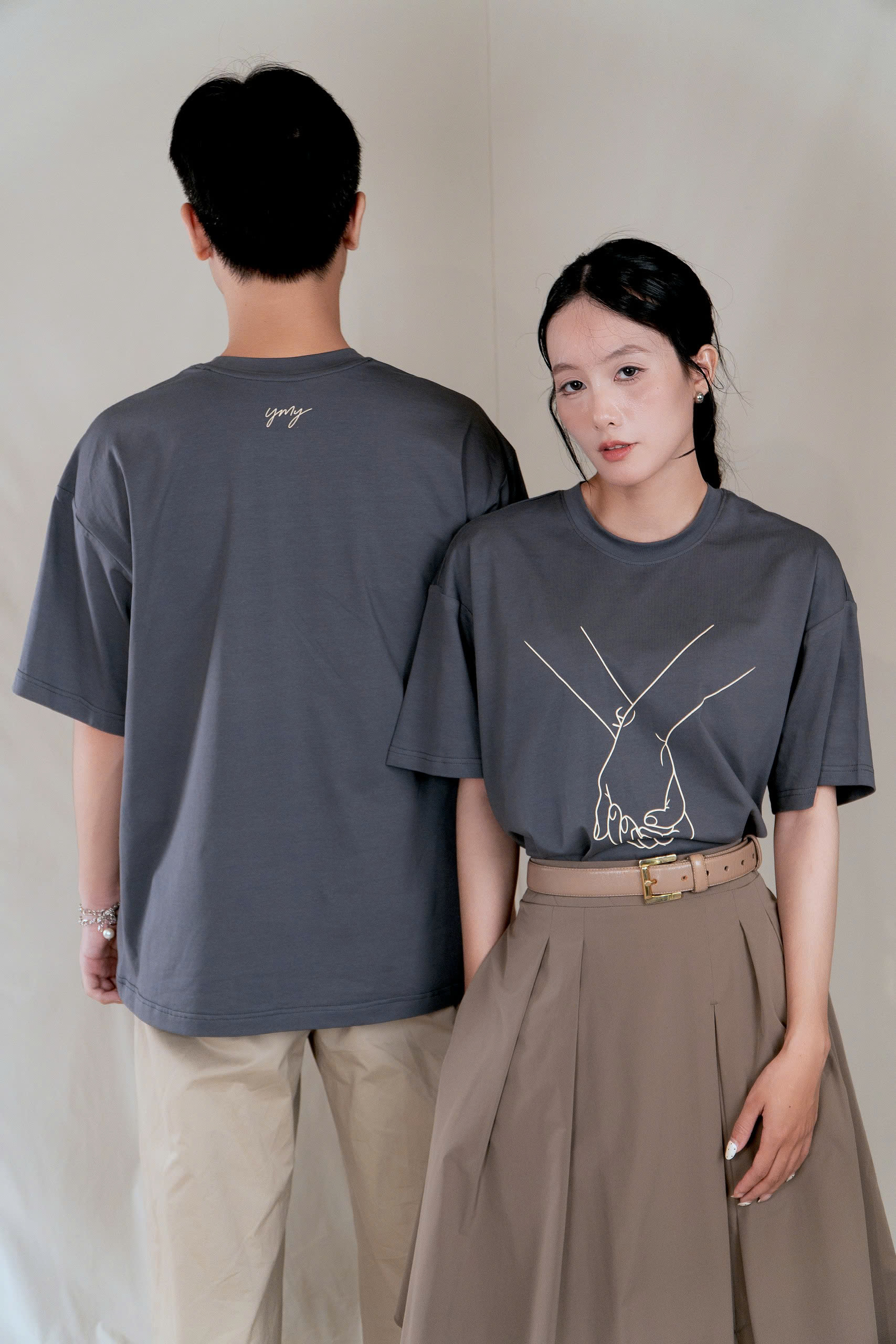 EMBRACE T-SHIRT Áo Phông YMY Chất Liệu Cotton 100%, Phong Cách Basic