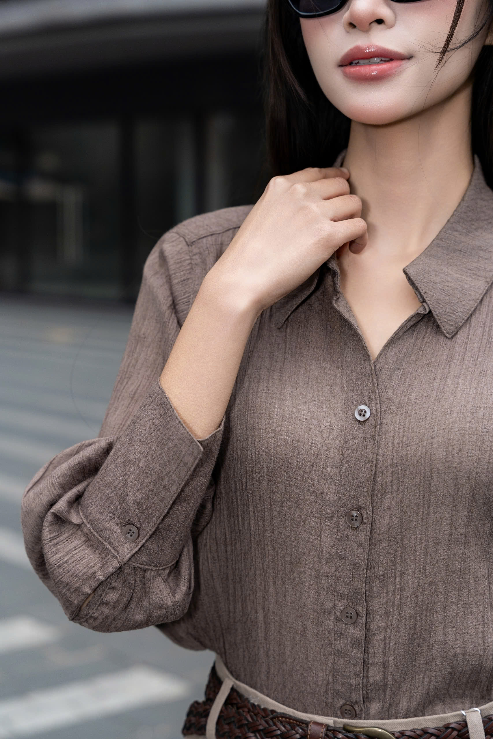 ALICE SHIRT - Áo Sơ Mi Dáng Suông Chất Liệu Nhập Khẩu Vải Mềm, Mỏng Phong Cách Thanh Lịch (Y26BL03)