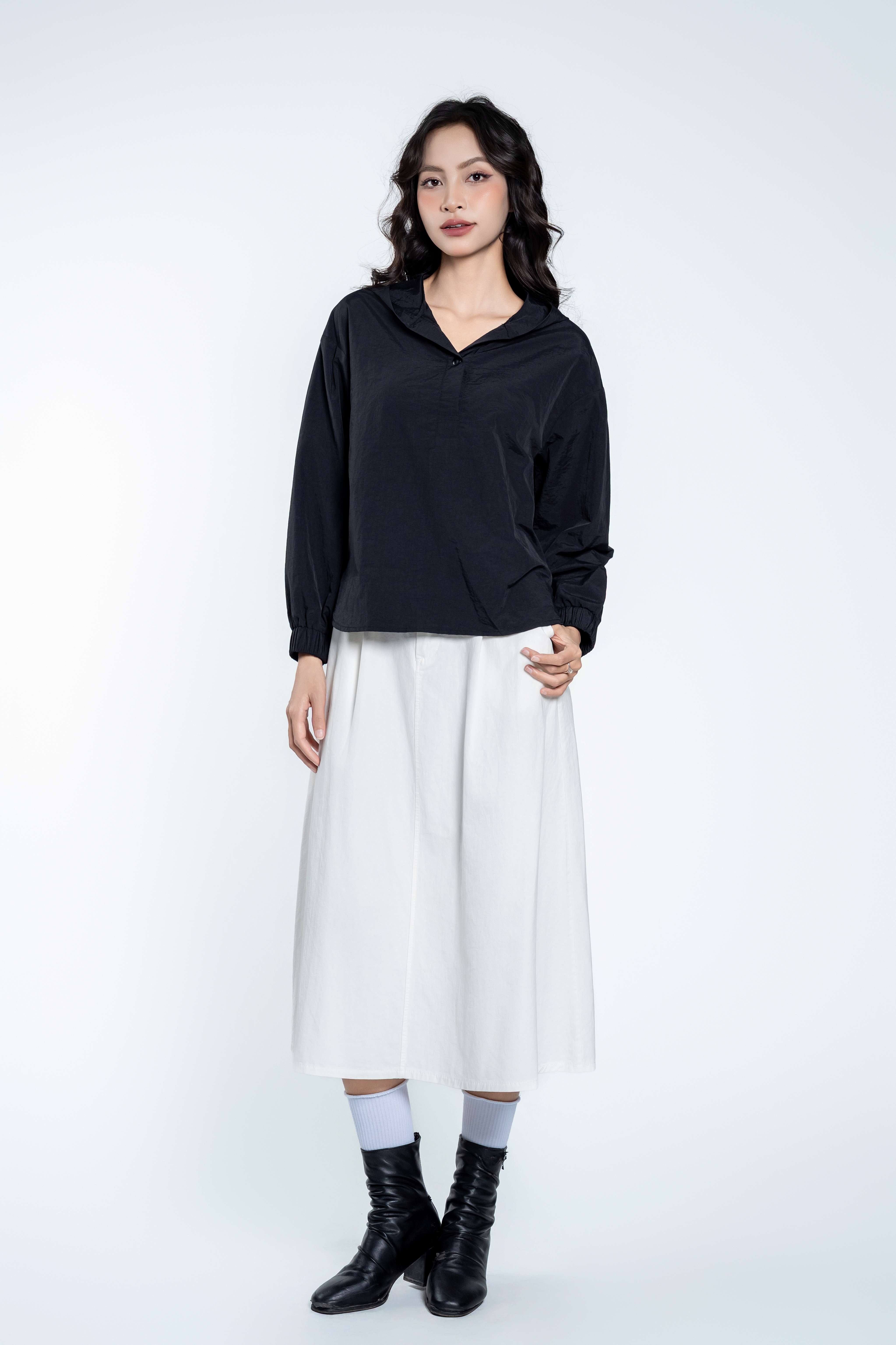 AERI HOODIE - Áo Gió Có Mũ YMY Chất Liệu Nylon Nhập Khẩu Phong Cách Thể Thao, Năng Động (Y25FWJK01)