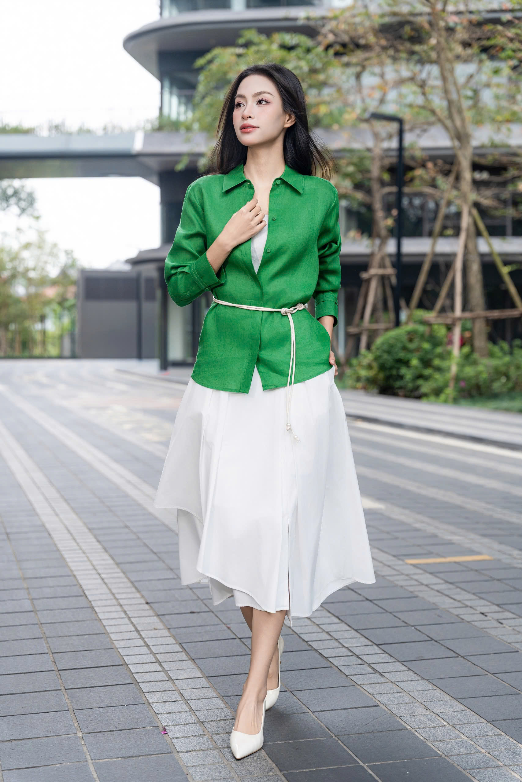 AIRY SHIRT - Áo Sơ Mi Basic Cúc Ẩn Chất Liệu Linen Nhập Khẩu Phong Cách Thanh Lịch (Y26BL02)