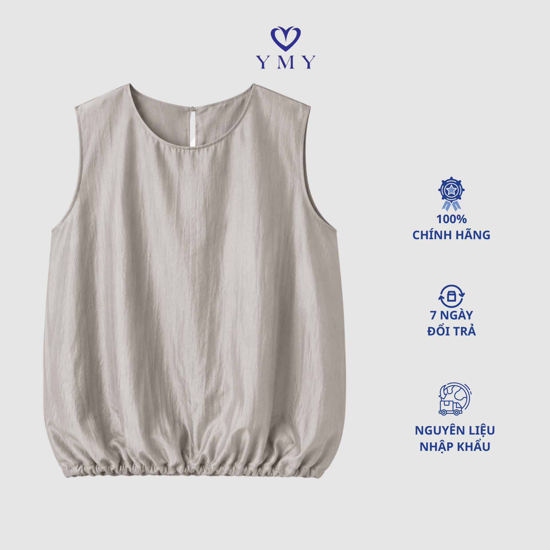 CLOUDY TANK TOP- Áo Gile Sát Nách YMY Phong Cách Hiện Đại, Basic