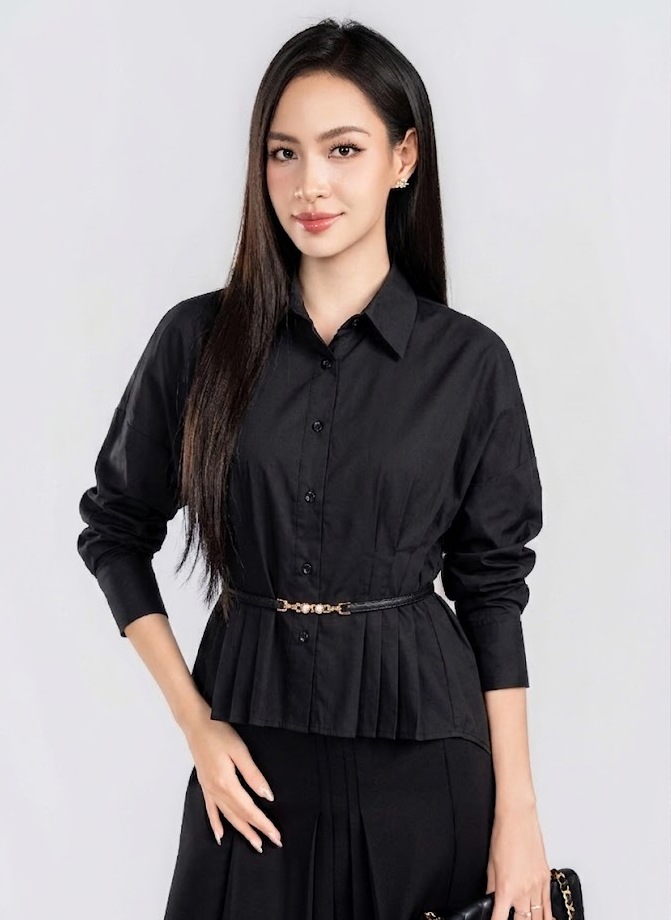 AURORA SHIRT - Áo Sơ Mi Rập Ly Cách Điệu Chất Liệu Cotton 100% Phong Cách Hiện Đại, Thanh Lịch (Y26BL04)