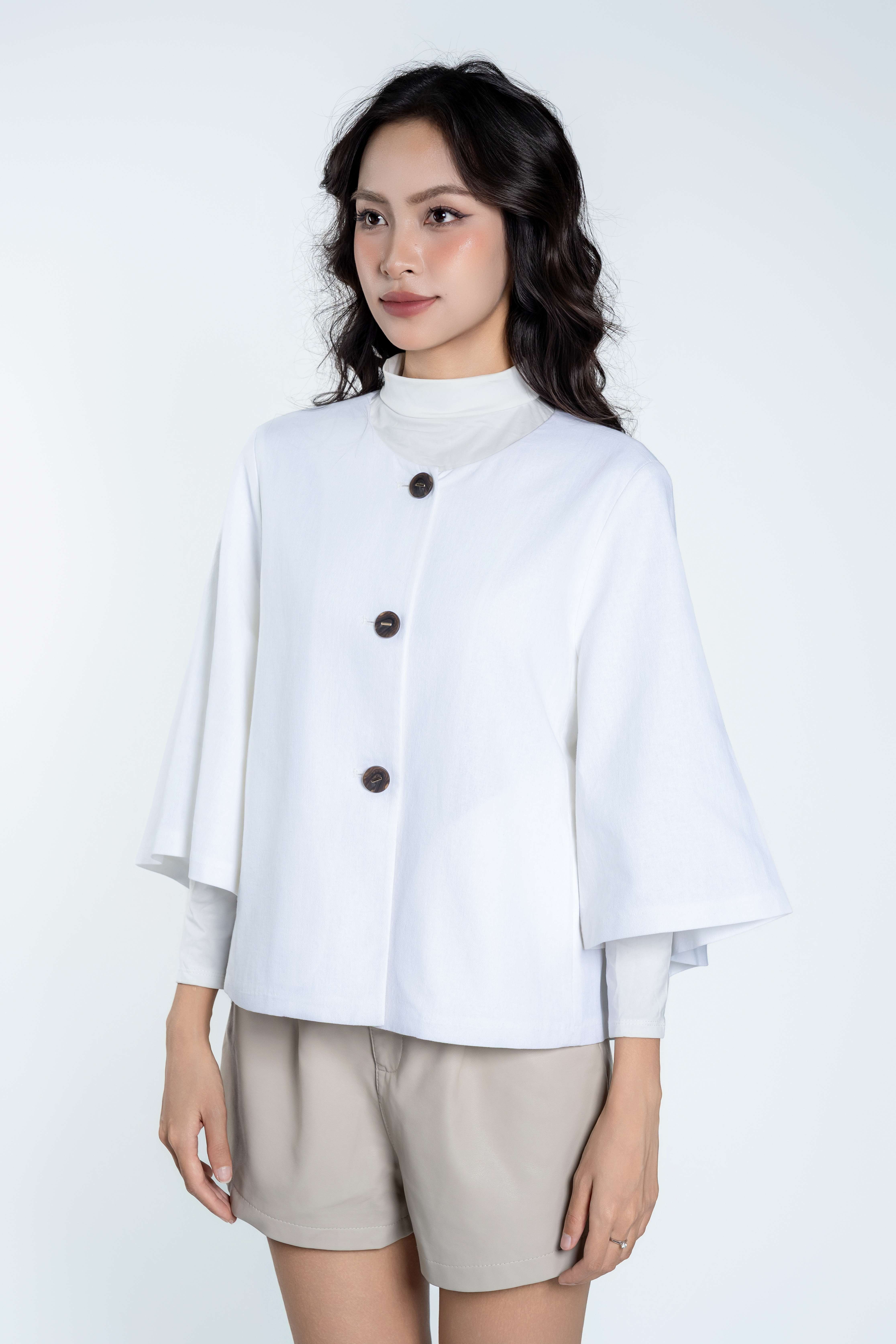 SILVA SHIRT - Áo Dáng Suông, Cổ Tròn YMY Chất Liệu Đũi Phong Cách Thanh Lịch, Basic ( SRCJK01)