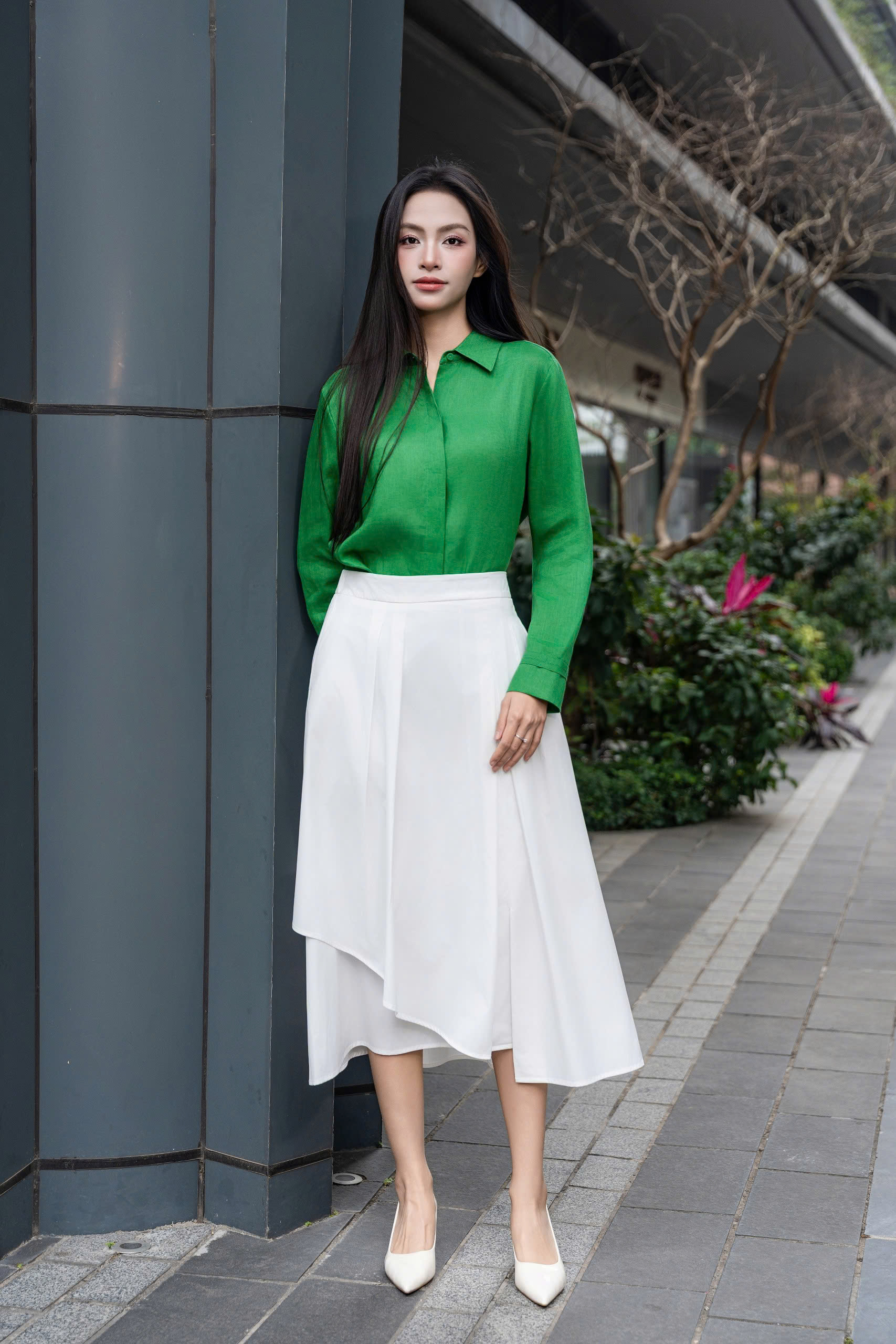 AIRY SHIRT - Áo Sơ Mi Basic Cúc Ẩn Chất Liệu Linen Nhập Khẩu Phong Cách Thanh Lịch (Y26BL02)