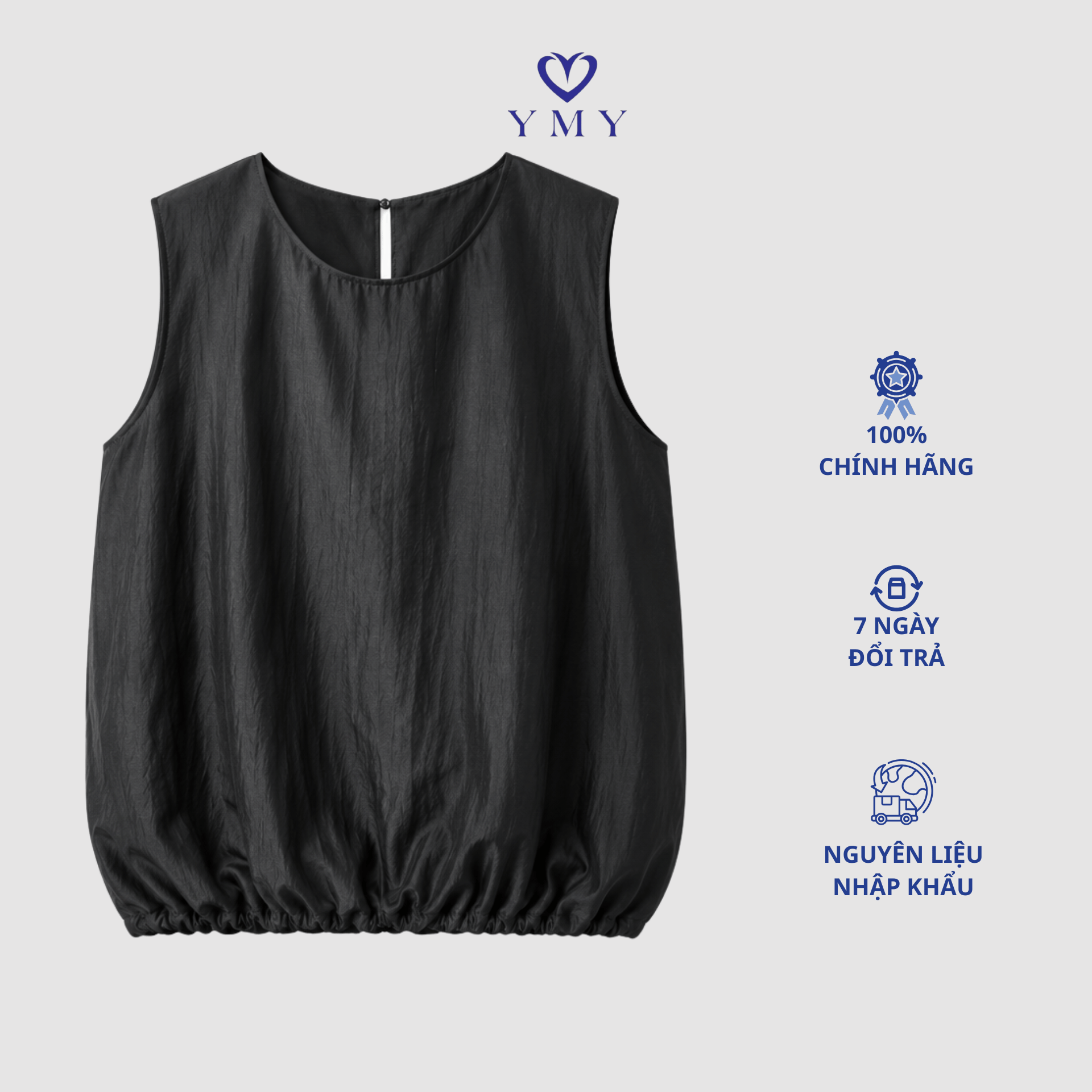 CLOUDY TANK TOP- Áo Gile Sát Nách YMY Phong Cách Hiện Đại, Basic