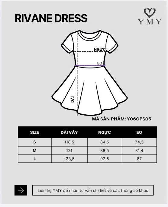 RIVANE DRESS- Váy Dài YMY Chất Liệu Nylon Spandex Phong Cách Thanh Lịch (Y06OPS05)