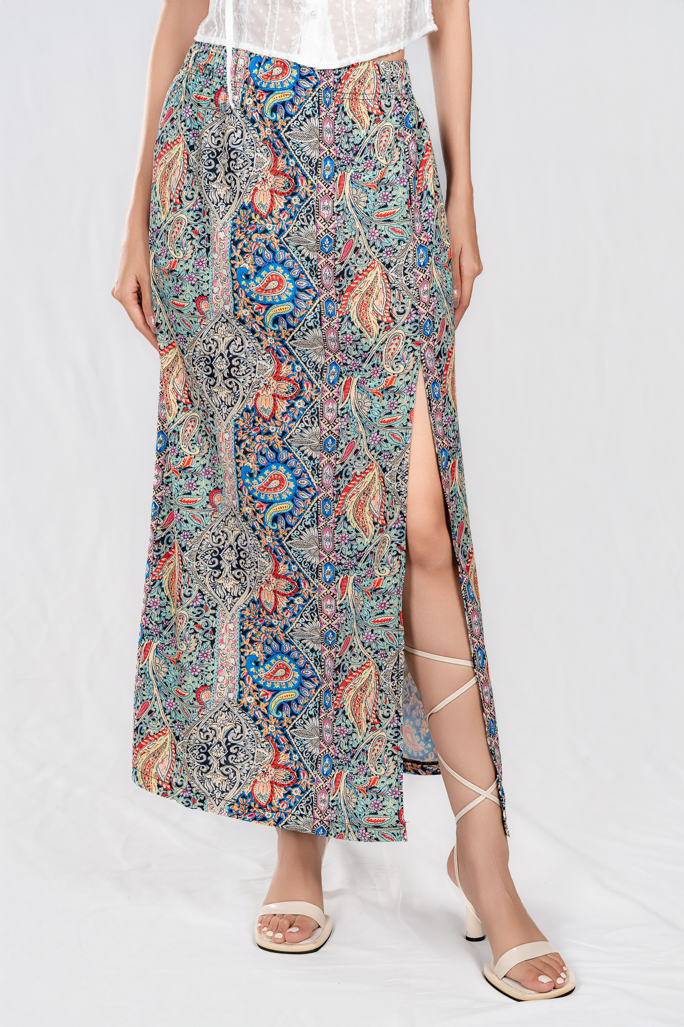 MIRELLA SKIRT- Chân Váy Họa Tiết YMY Chất liệu Poly, Nylon (Y06SKS05)