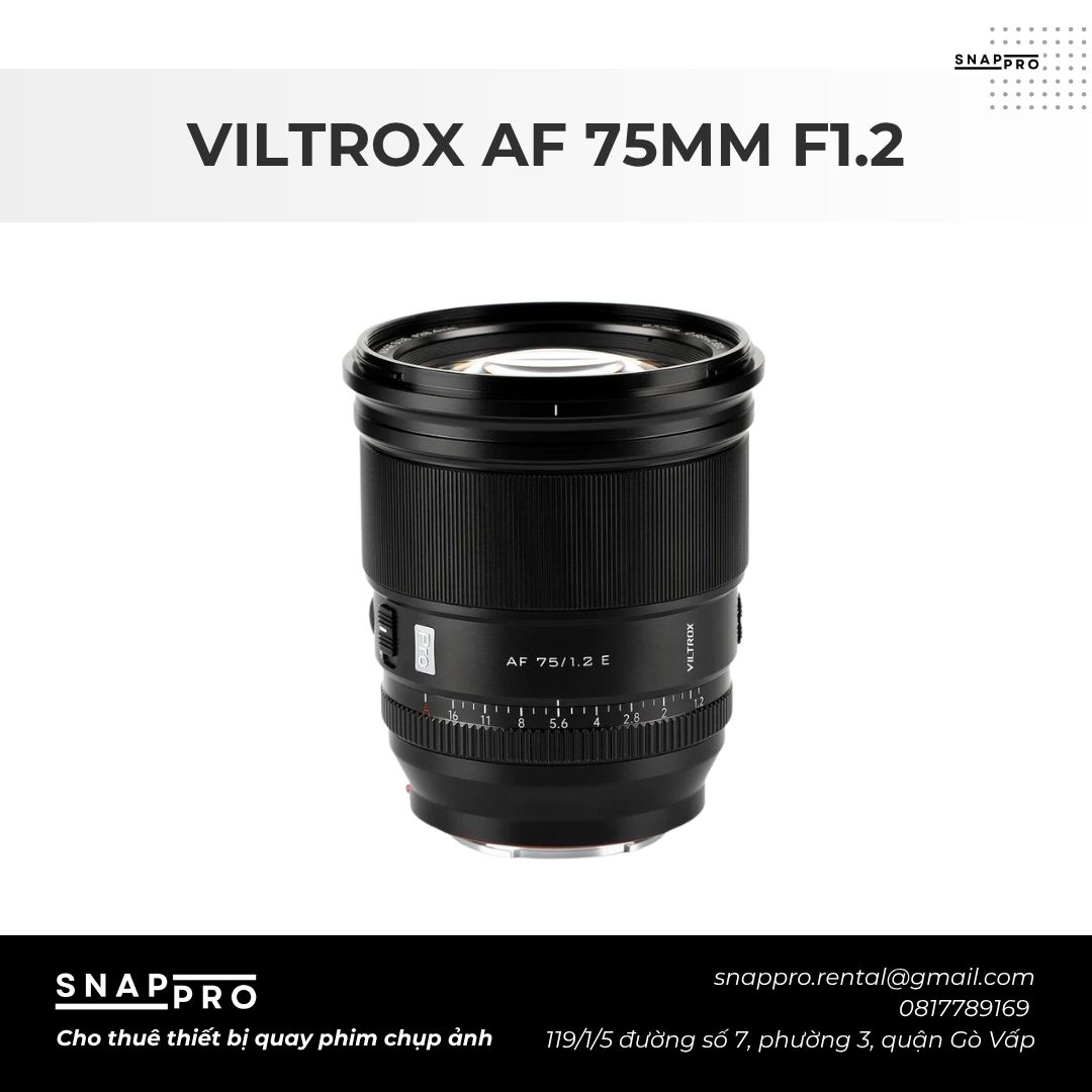 LENS VILTROX AF 75MM F1.2 FUJIFILM