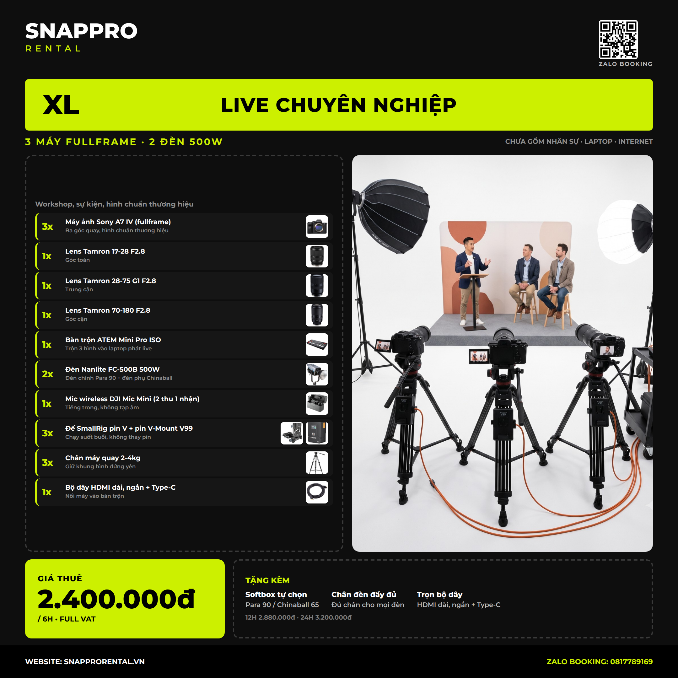Gói XL – LIVE CHUYÊN NGHIỆP