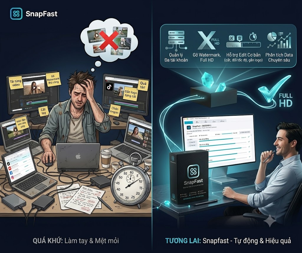 SnapFast — Tải video KHÔNG logo, đa nền tảng (TikTok · Douyin · YouTube · Facebook · Instagram)