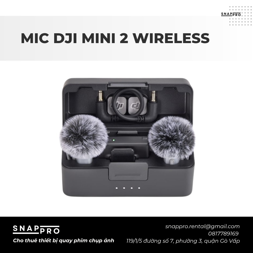MIC WIRELESS DJI MIC MINI 2 (BỘ 2 THU 1 NHẬN)