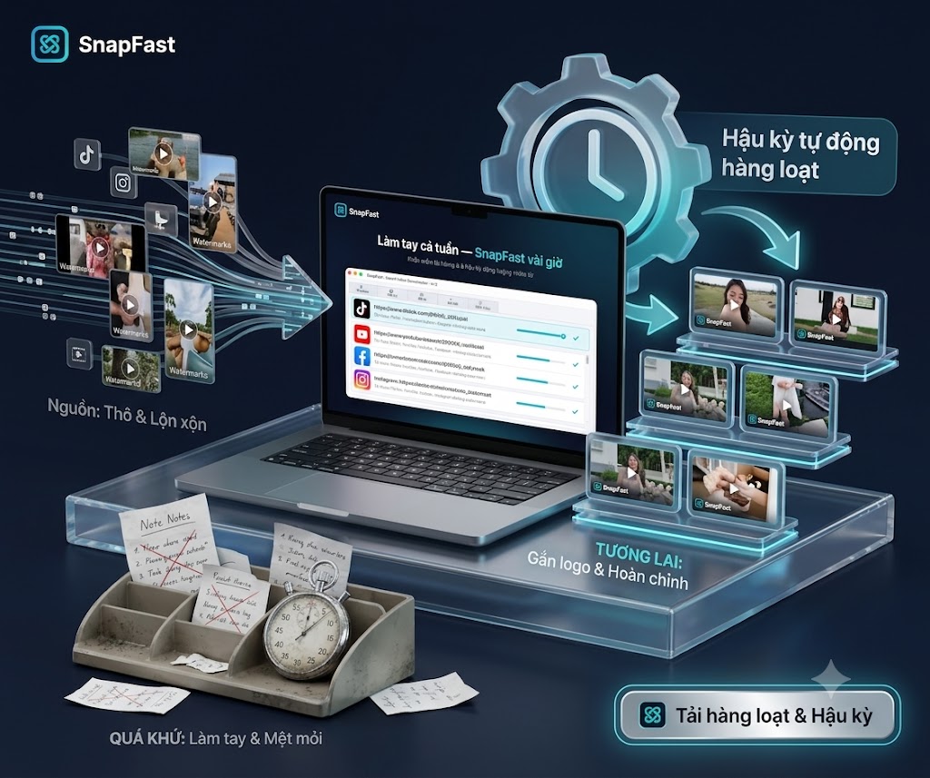 SnapFast — Tải video KHÔNG logo, đa nền tảng (TikTok · Douyin · YouTube · Facebook · Instagram)