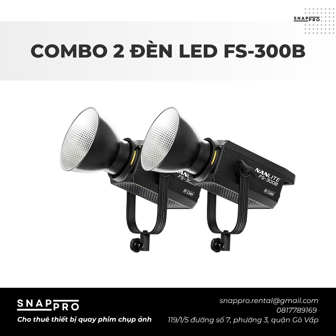 COMBO 2 ĐÈN LED NANLITE FS-300B