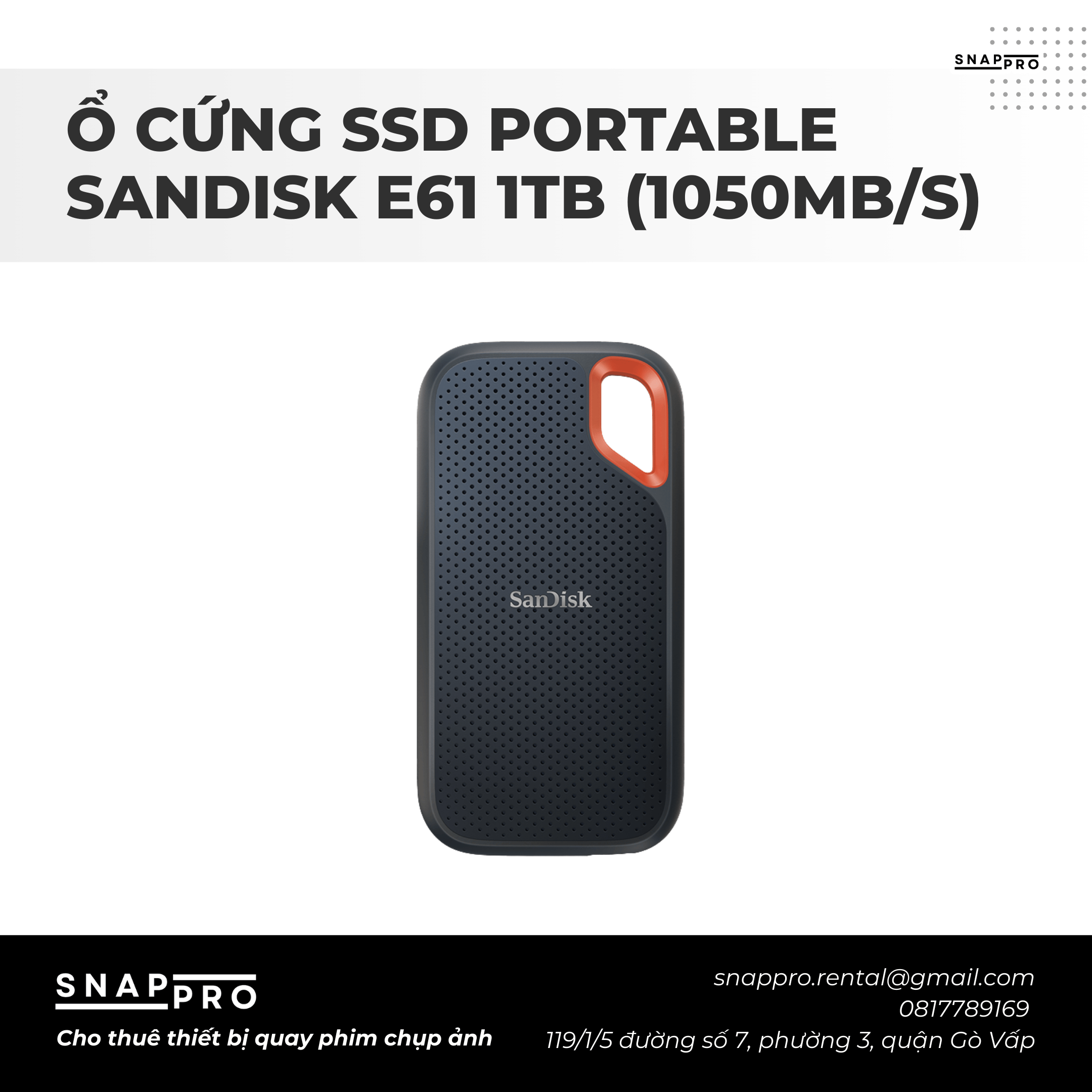 Ổ cứng SSD SanDisk 1TB 1000MB/s