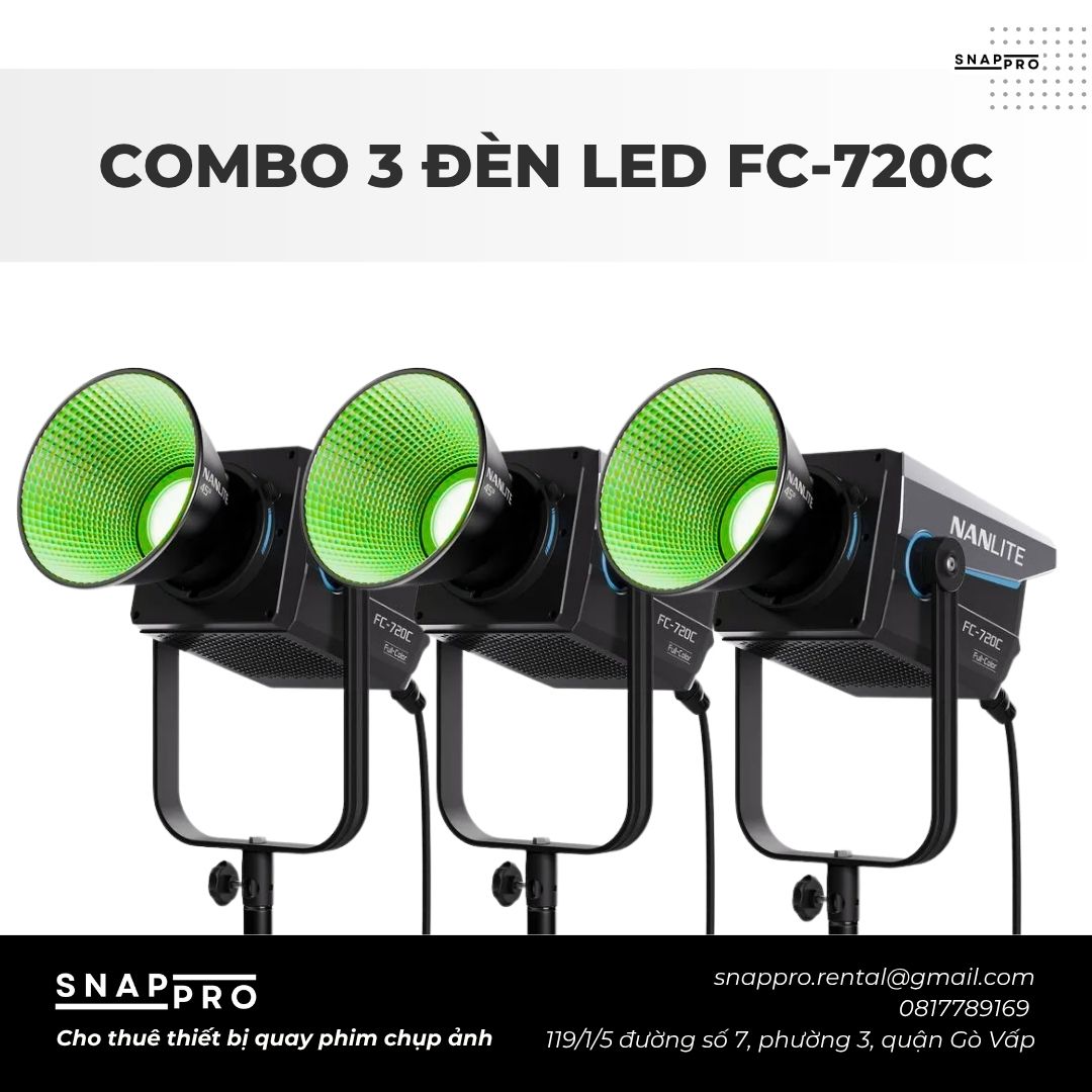 COMBO 3 ĐÈN NANLITE FC-720C