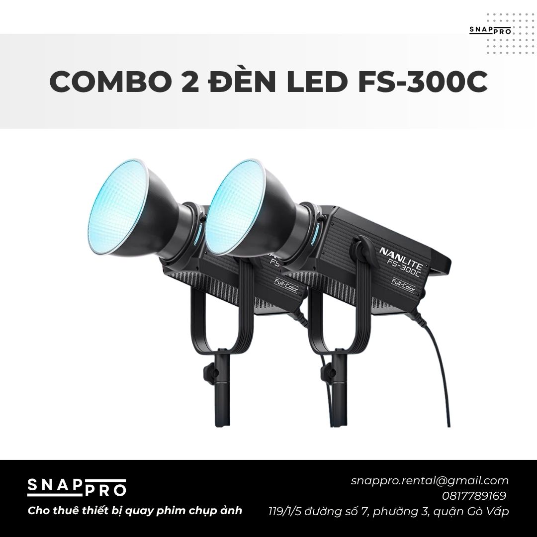 COMBO 2 ĐÈN LED NANLITE FS-300C