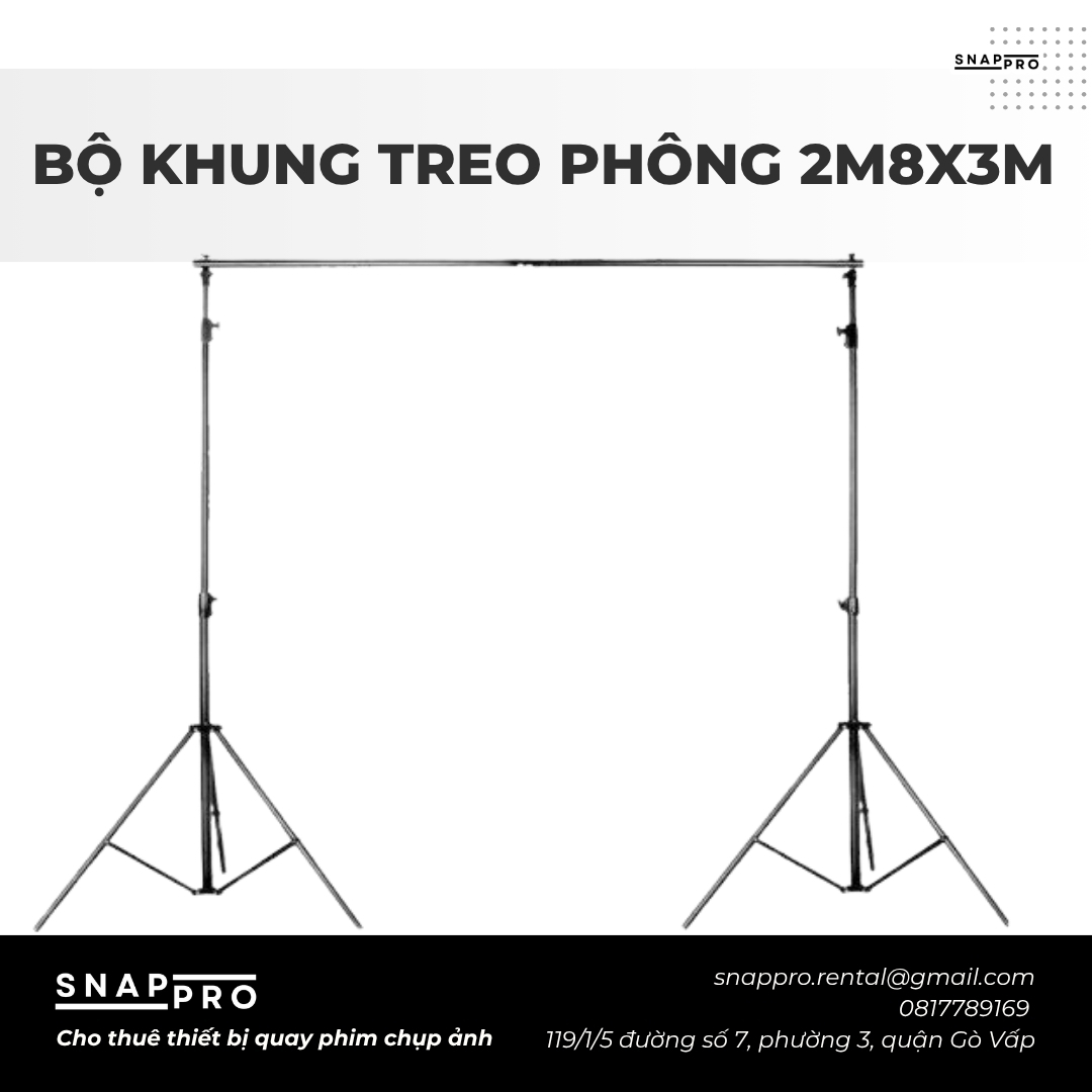 Bộ khung treo phông 2m8x3m