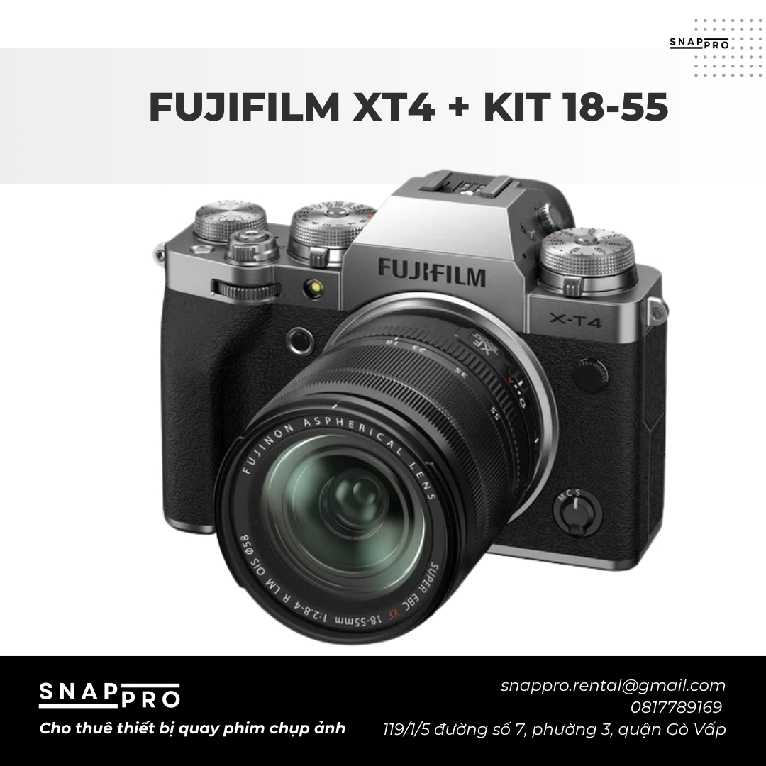 Combo Fujifilm XT4 + Kit 18-55