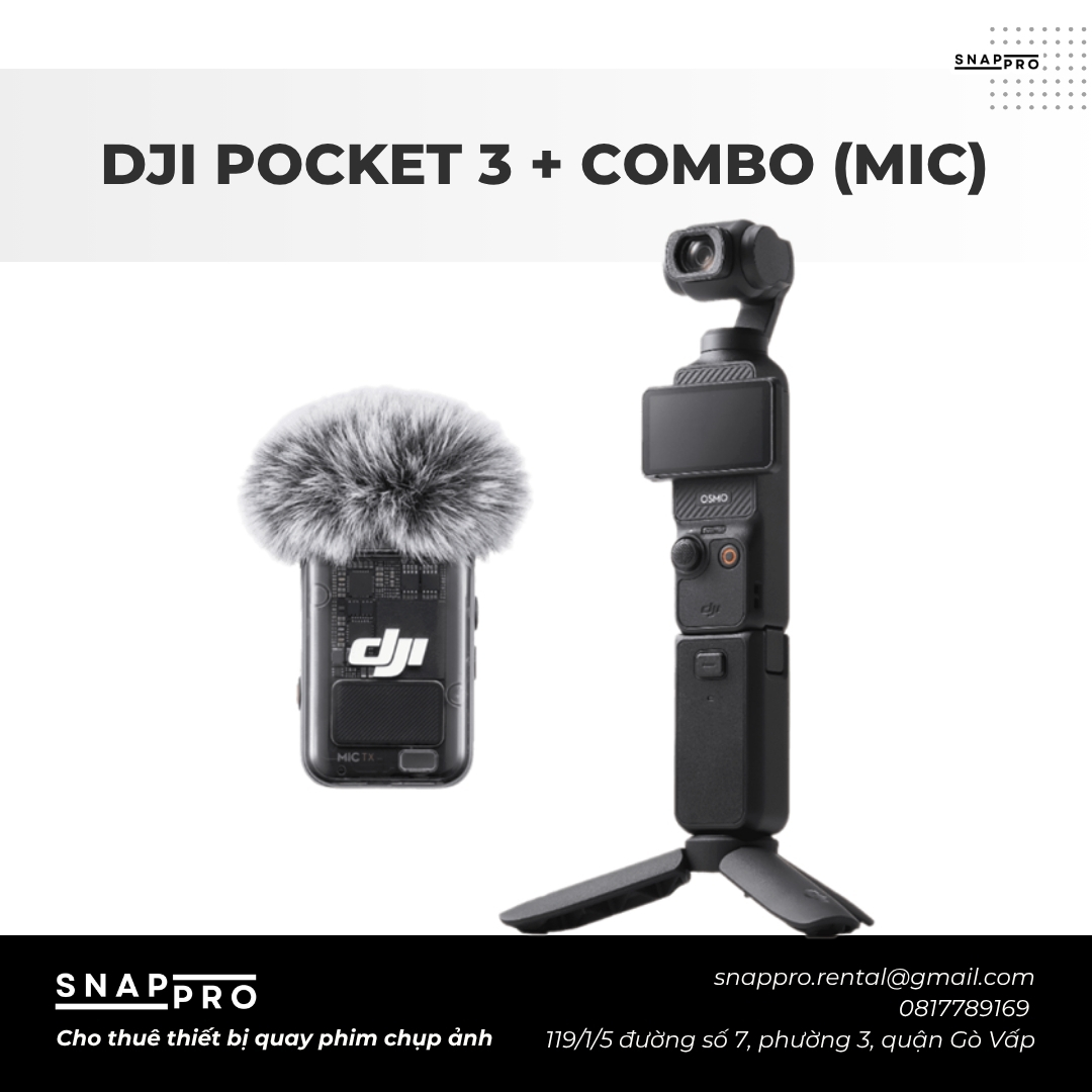 DJI Pocket 3 + Combo (Mic)