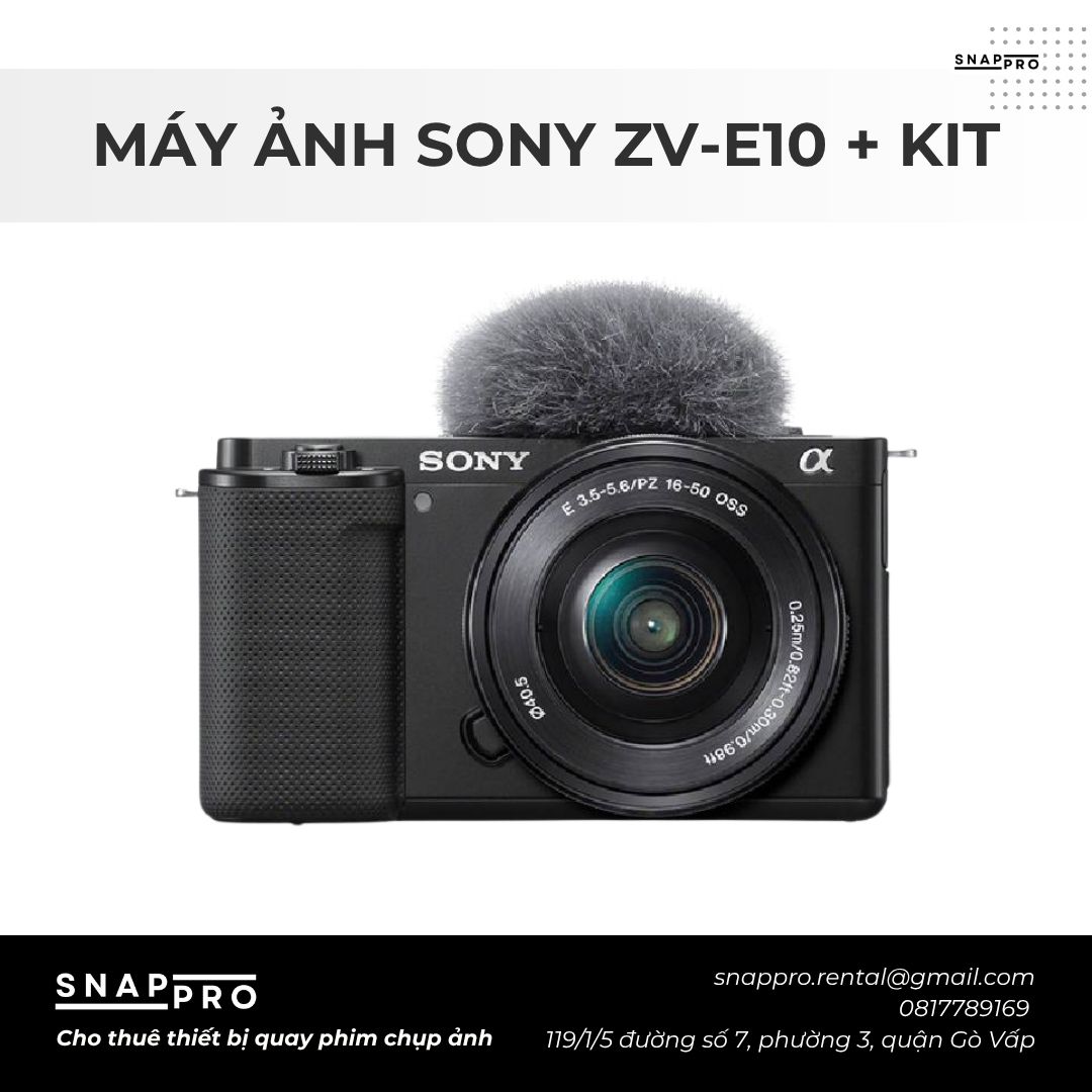 MÁY ẢNH SONY ZVE10 + KIT