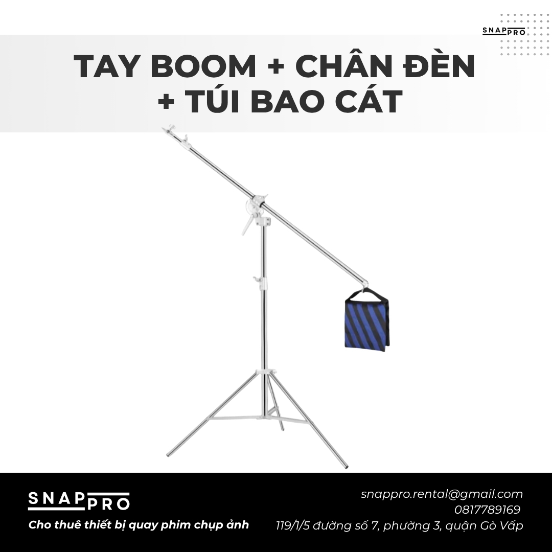 BỘ TAY BOOM + CHÂN ĐÈN + TÚI BAO CÁT