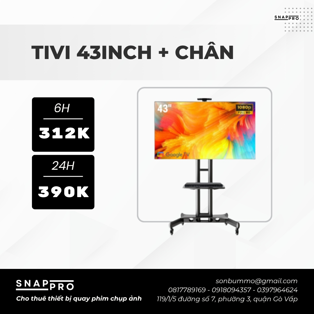 Tivi 43inch + Chân