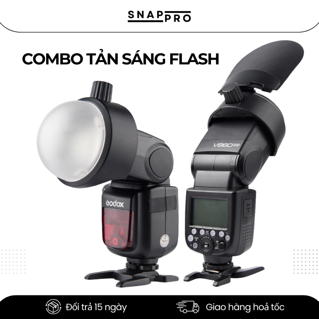 Combo Tản Sáng Flash Thao Tác Nhanh | Softbox Flash Speedlite | Làm Mềm Ánh Sáng Chụp Ảnh | SNAPRO