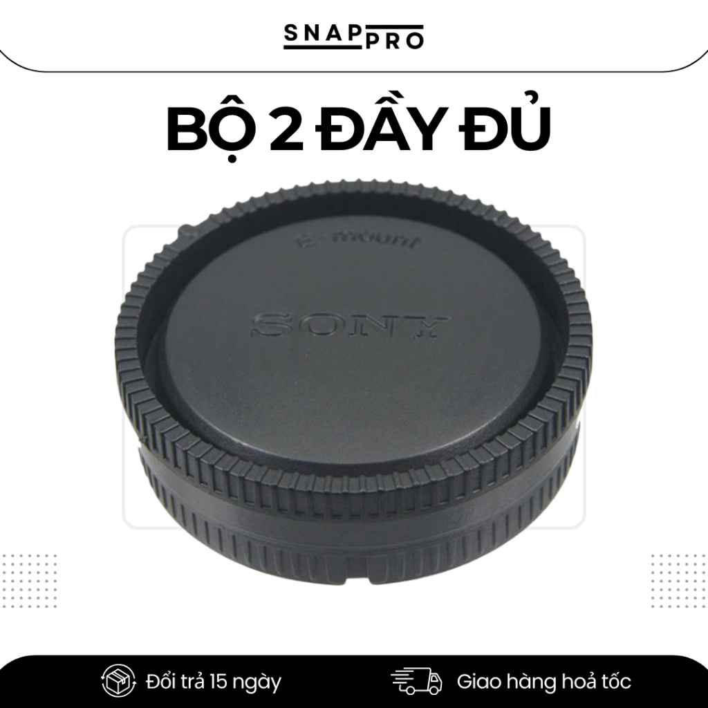 Nắp Đậy Lens Ngàm E Cho Sony – Nắp Bảo Vệ Đuôi Ống Kính E-Mount Chống Bụi, Chống Ẩm