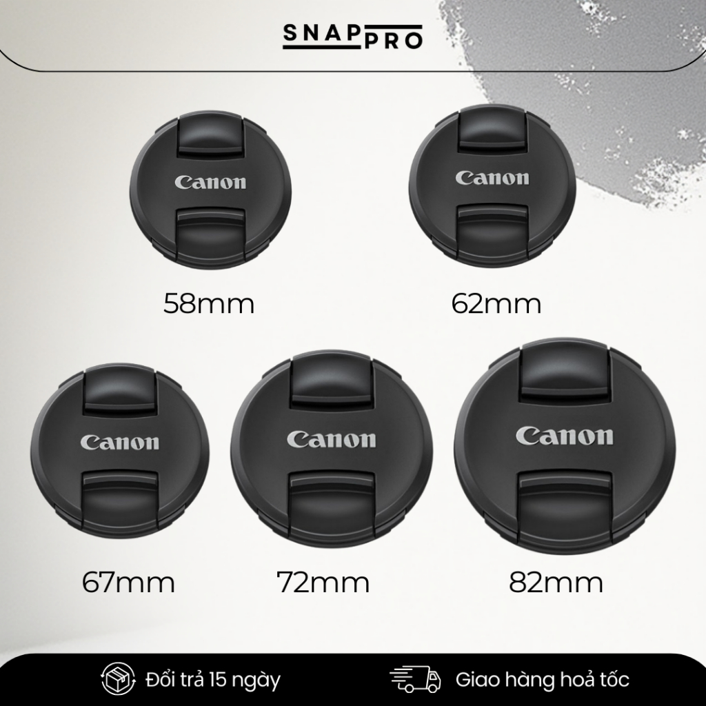 Nắp Lens Máy Ảnh Canon  – Nắp Cap Bảo Vệ Ống Kính Chống Bụi, Chống Trầy