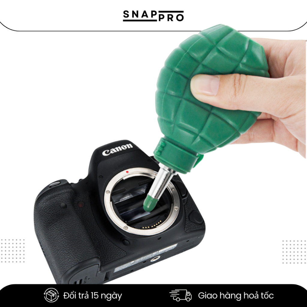 Bóng Thổi Bụi Cực Mạnh Vệ Sinh Máy Ảnh Hình Lựu Đạn | Bóng Thổi Bụi Lens, Camera, Bàn Phím | SNAPRO