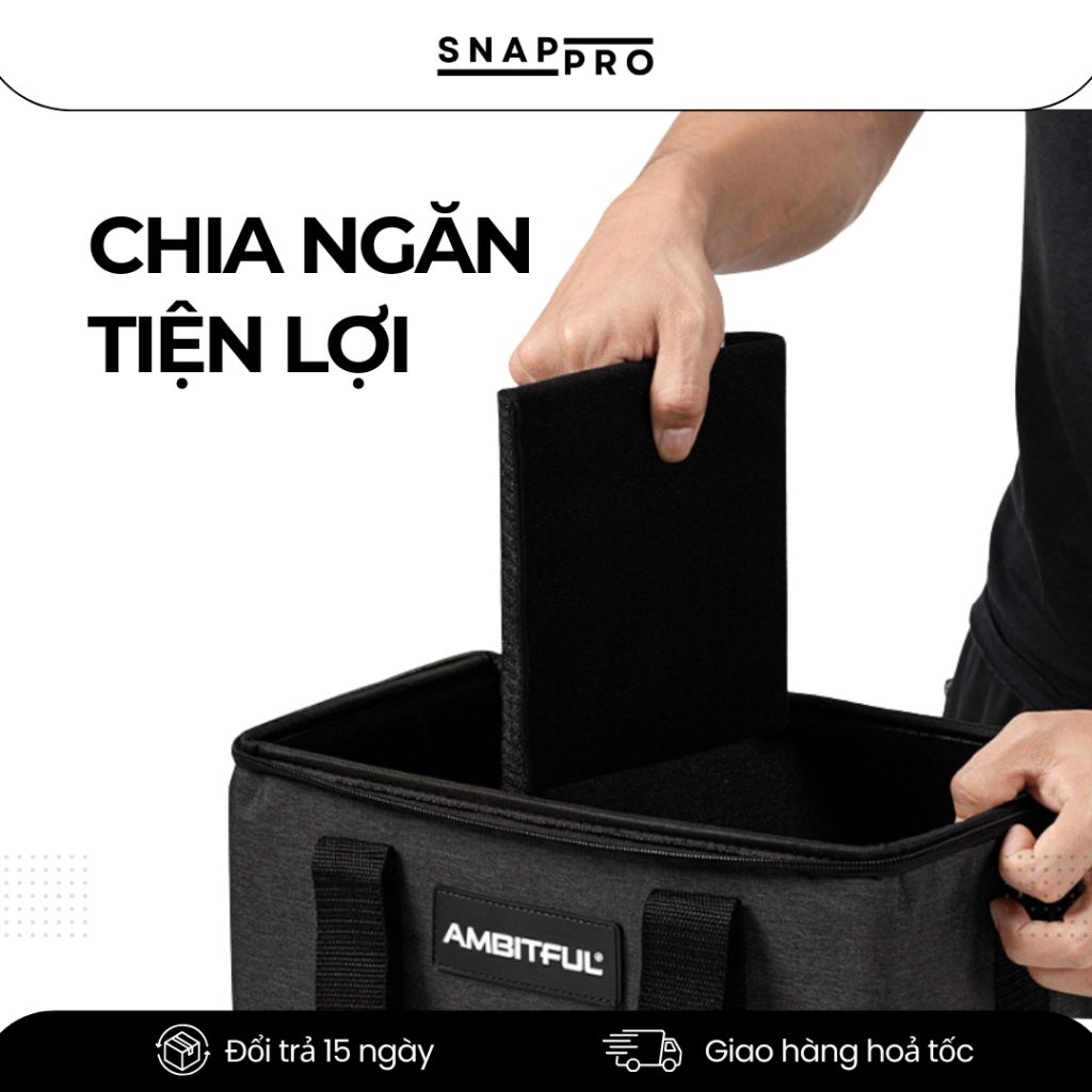 Túi Đựng Thiết Bị Chụp Ảnh – Túi Đựng Đèn Studio, Phụ Kiện Camera Chống Sốc, Chống Nước Nhẹ