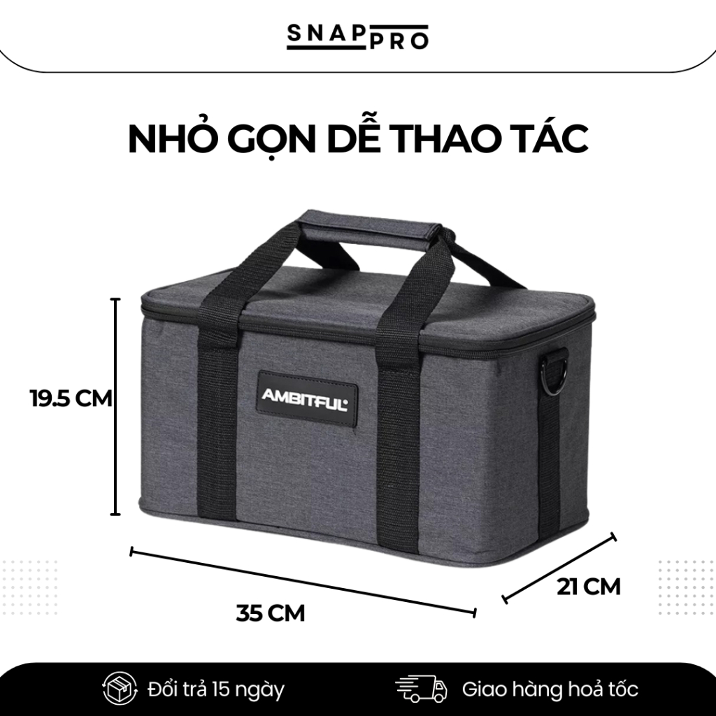 Túi Đựng Thiết Bị Chụp Ảnh – Túi Đựng Đèn Studio, Phụ Kiện Camera Chống Sốc, Chống Nước Nhẹ