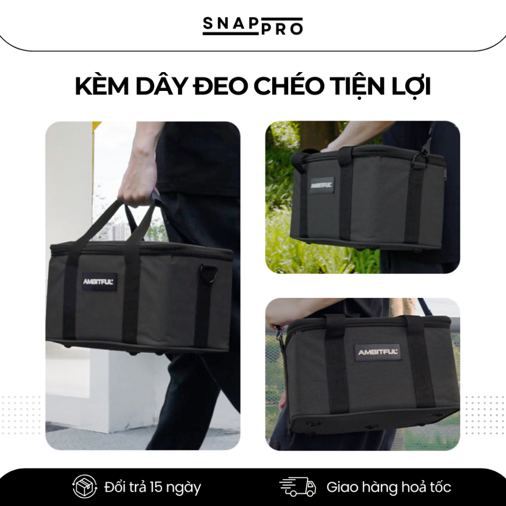 Túi Đựng Thiết Bị Chụp Ảnh – Túi Đựng Đèn Studio, Phụ Kiện Camera Chống Sốc, Chống Nước Nhẹ