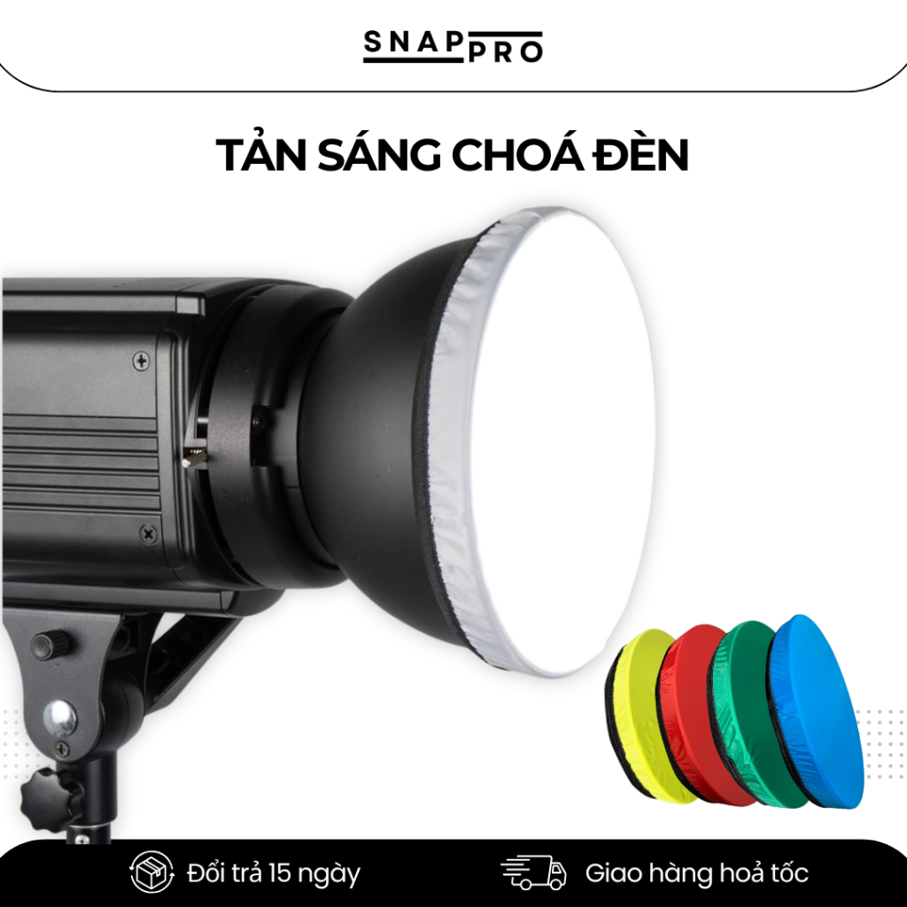 Vải Tản Sáng Chóa ĐèN | Softbox Khuếch Tán Ánh Sáng, Làm Mềm Ánh Sáng, Chụp Ảnh Quay Phim [MÀU]