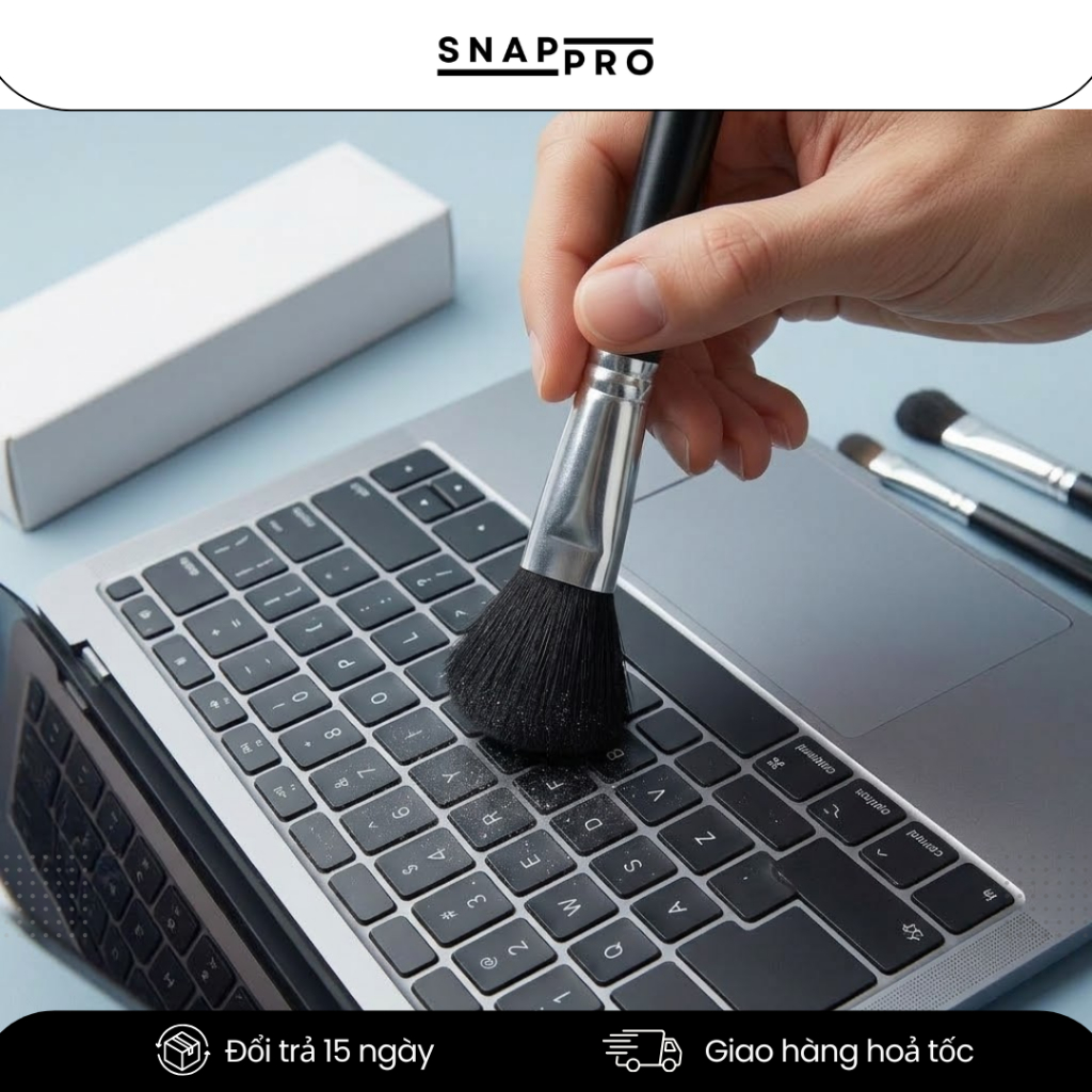 Chổi Cọ Vệ Sinh Laptop Quét Bụi Điện Tử Lông Mịn Chống Xước Làm Sạch Màn Hình Bàn Phím Hiệu Quả