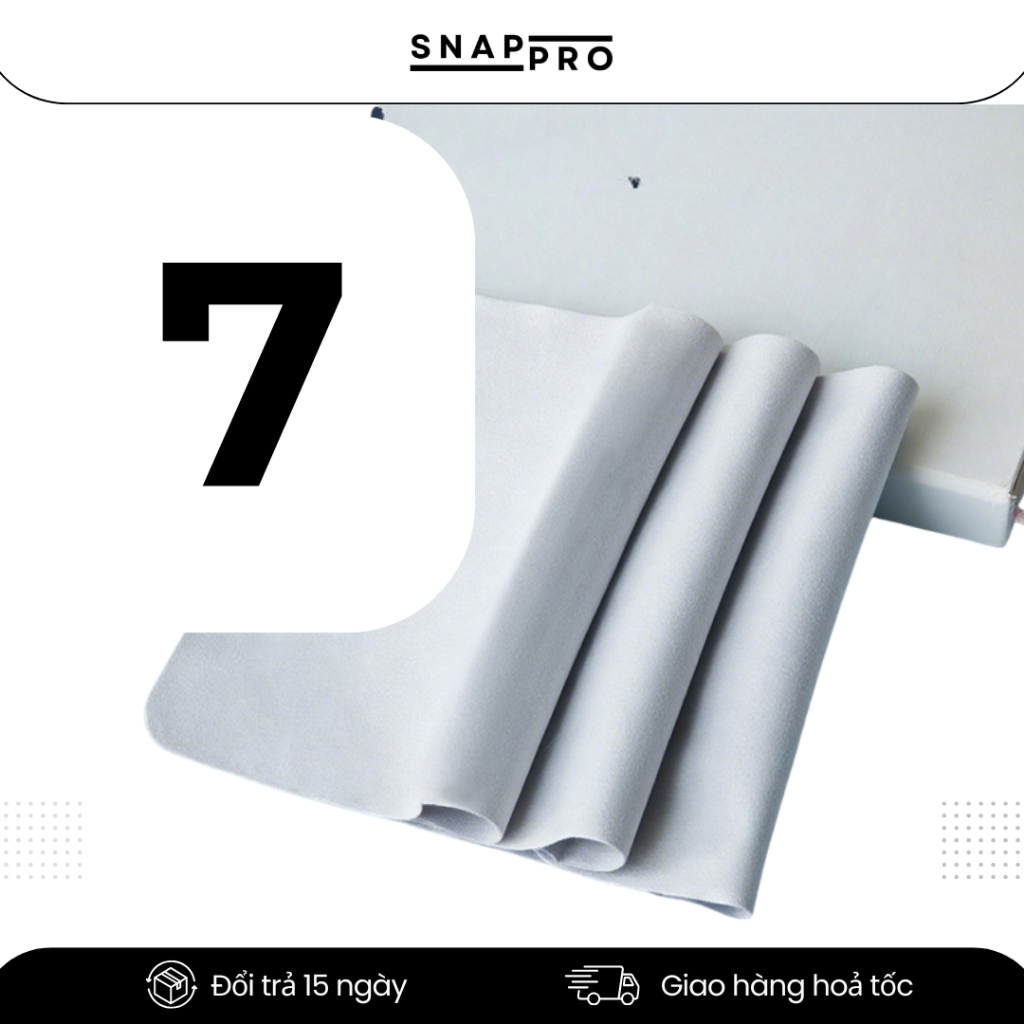 [COMBO 3] Khăn Lau Ống Kinh Máy Ảnh Microfiber, Lau Lens Không Bụi Siêu Mịn, Sạch Dấu Vân Tay