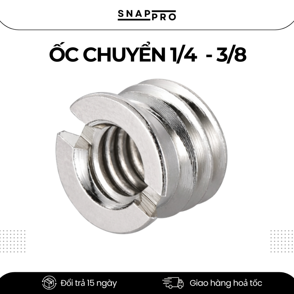 Ốc 1/4 Gắn Gimbal & Plate Chân Máy – Ốc Vặn Chuẩn Tripod Gắn Máy Ảnh, Gimbal