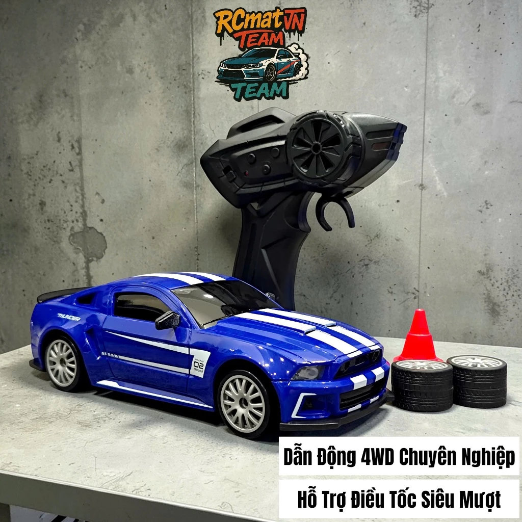 Xe Drift Điều Khiển Mini Drift Racing 4WD 2.4GHz RTR Có Đèn LED Tốc Độ Cao