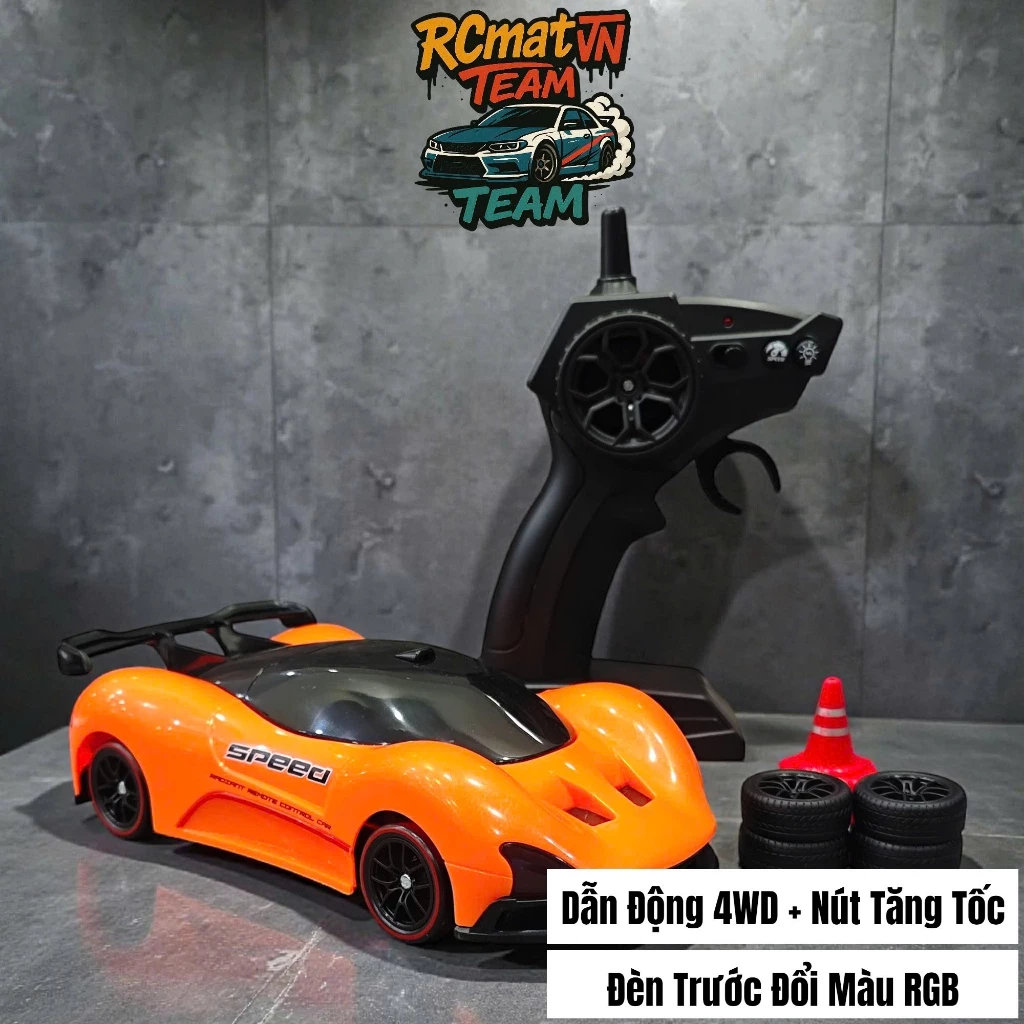 Xe Điều Khiển Từ Xa Drift Car Tỷ Lệ , 1:20 , Đồ Chơi RC Tốc Độ Cao , Đèn Led Cực Đẹp , Sóng 2.4GH