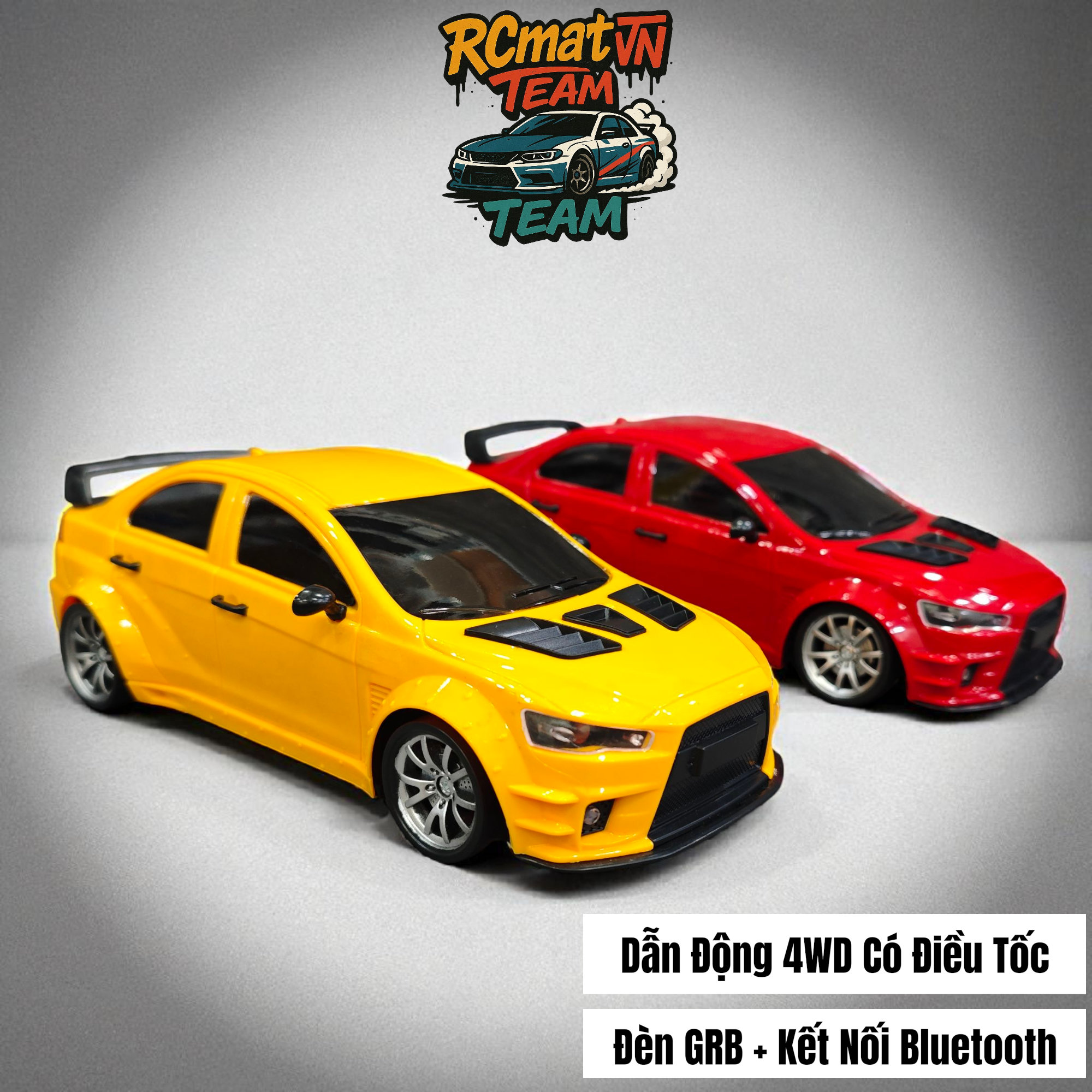 Xe RC Drift Drag Racing Battle 4WD 1:20 Điều Khiển Từ Xa –  với Đèn LED - Kết nối App Bluetooth