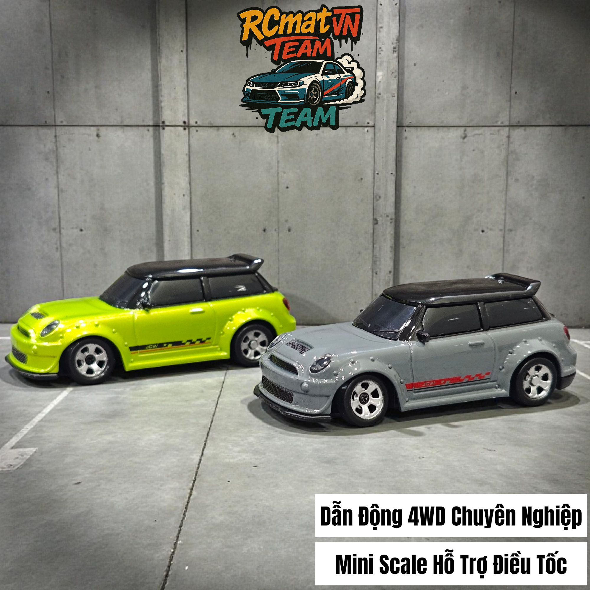 FAYEE FQD53 / FQD55 – Xe Drift RC Mini 1:64 4WD, Đèn LED, Siêu Tốc, RTR Full Set
