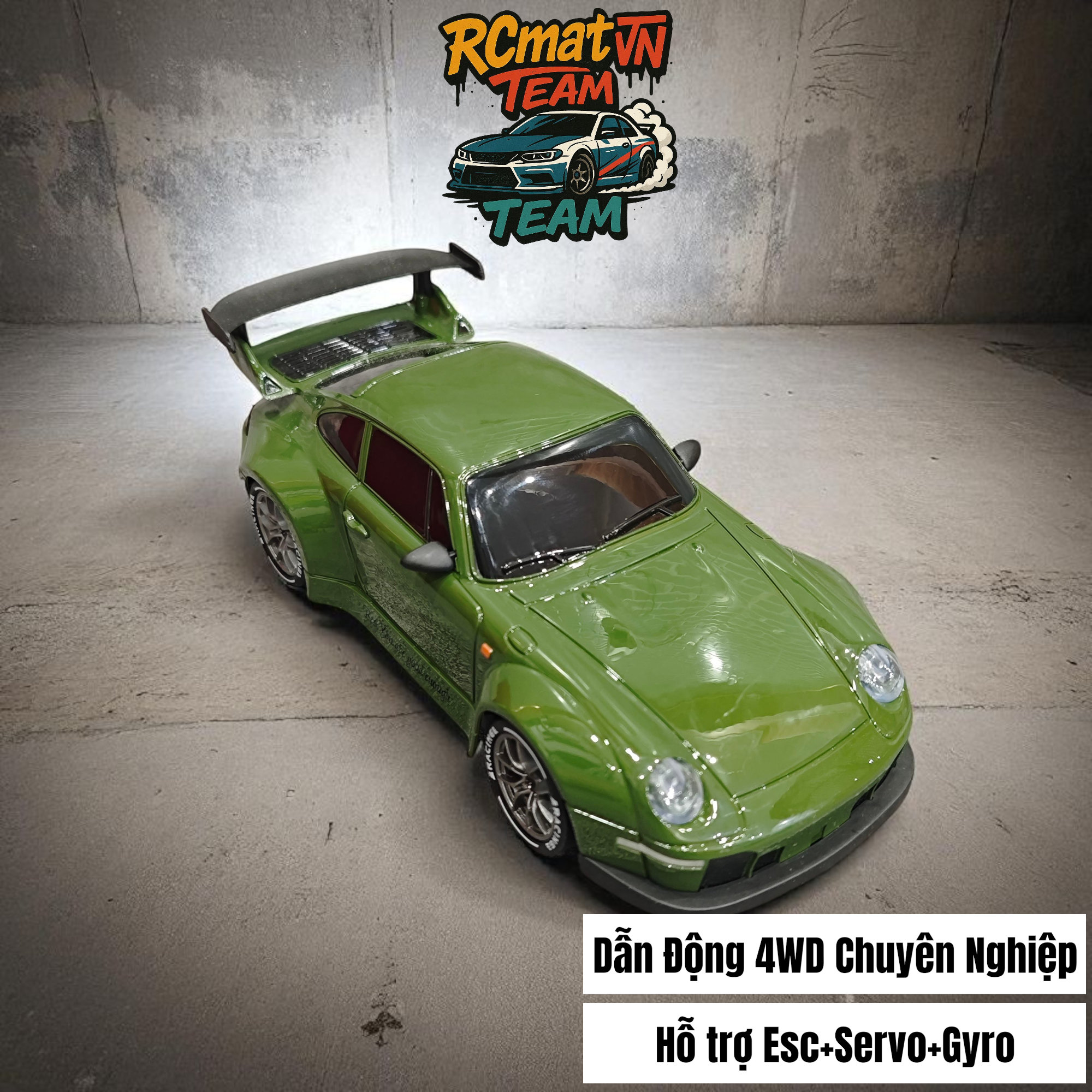 XE RC DRIFT CAR 4WD ĐIỀU KHIỂN TỪ XA DRIFT RACING 1:24 CÓ GYRO -SERVO -  7.4 VOL