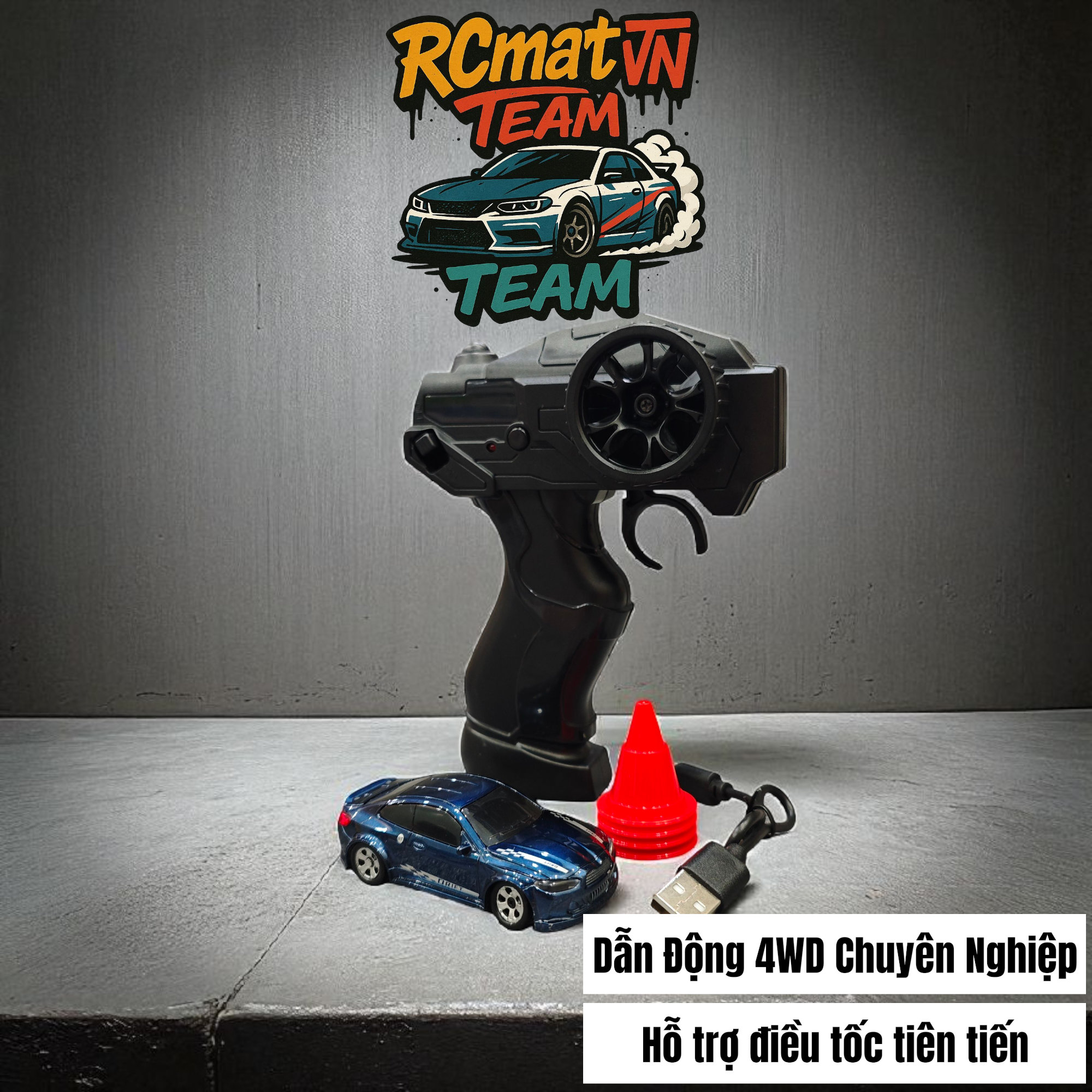 Mini Desktop RC Drift Car KF20-A 1:64 Tỷ Lệ – 4WD 4 Bánh Tải, Điều Khiển Từ Xa 2.4GHz – Siêu Phong Cách Drift