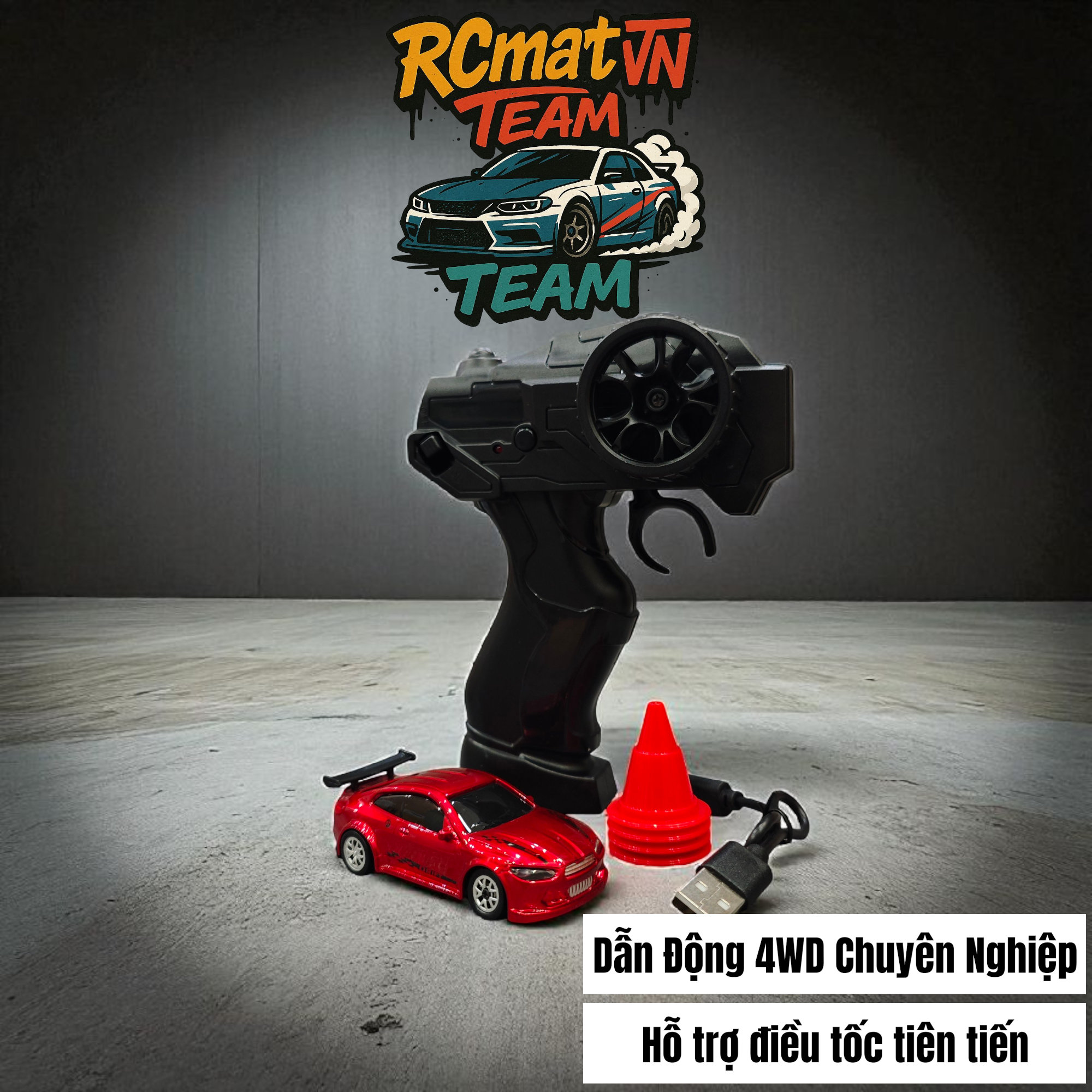 Mini Desktop RC Drift Car KF20-A 1:64 Tỷ Lệ – 4WD 4 Bánh Tải, Điều Khiển Từ Xa 2.4GHz – Siêu Phong Cách Drift